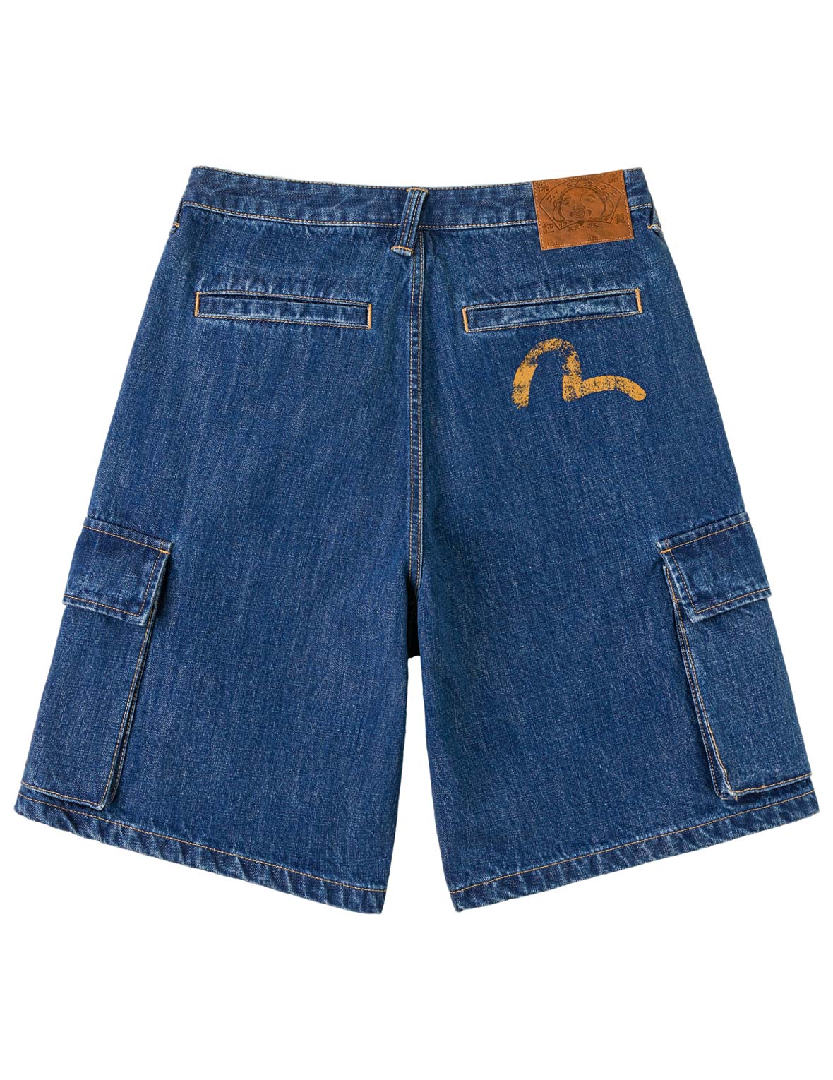 Multi-Pocket Seagull Dark Indigo Jorts