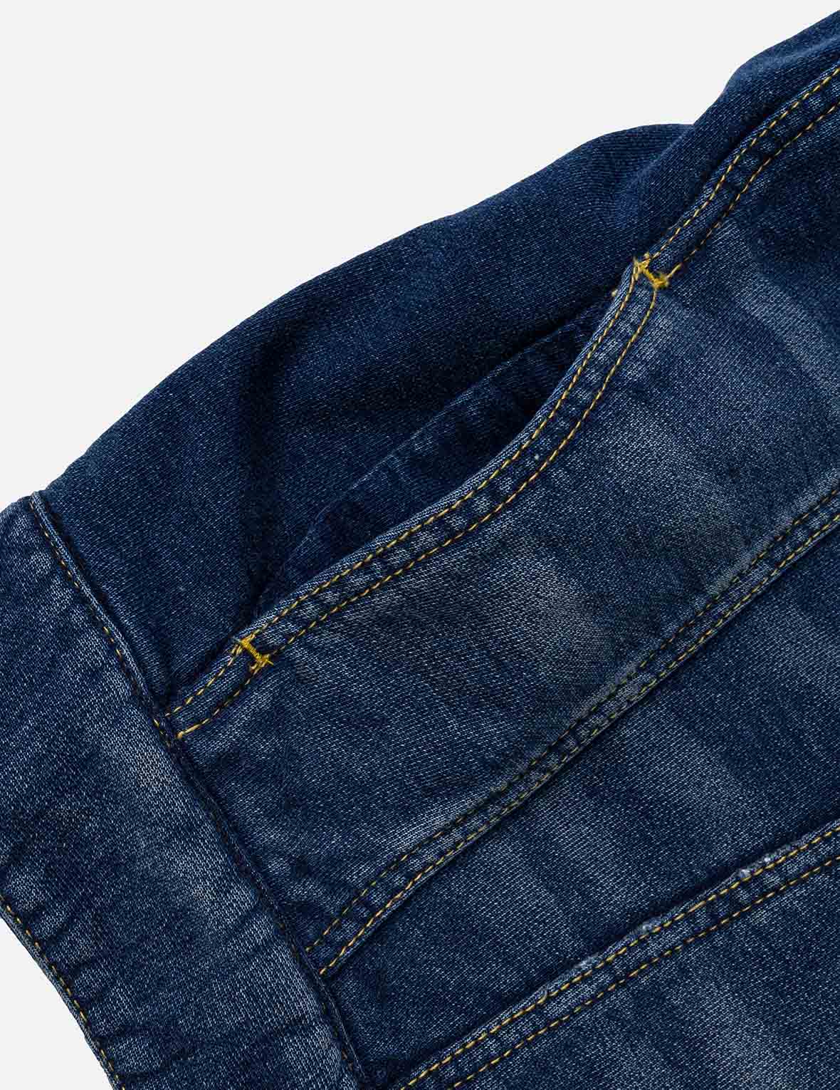 Washed Type 1 Denim Patchwork Jacket
