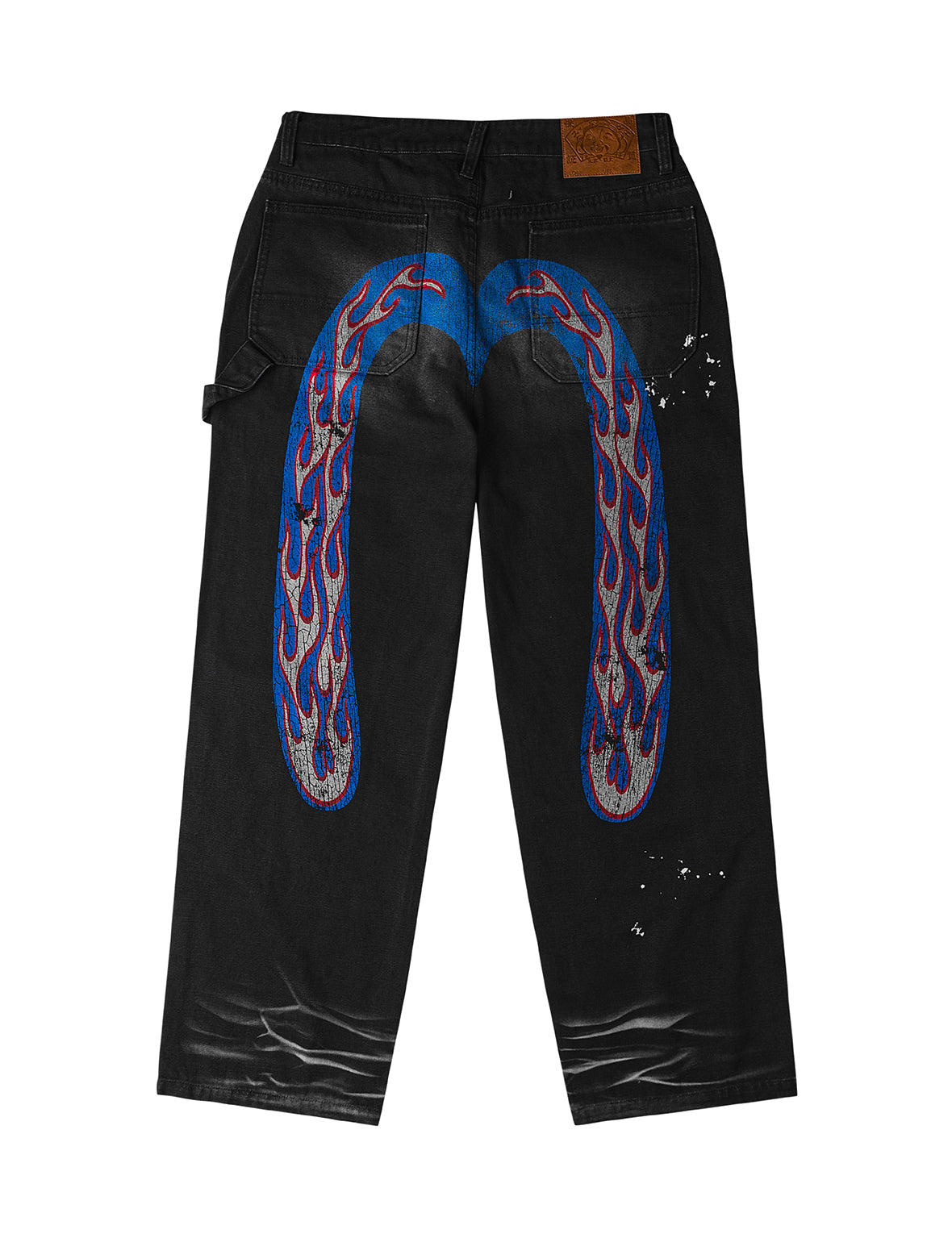 Heavy Washed And Distressed Daicock Jeans