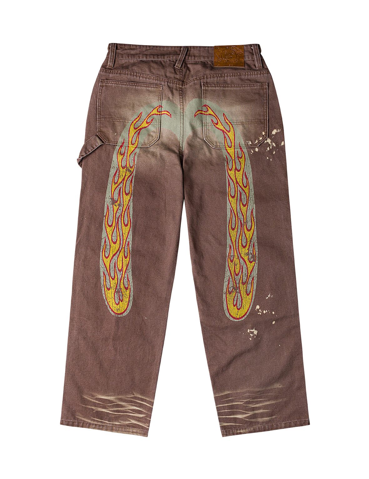 Heavy Washed And Distressed Daicock Jeans
