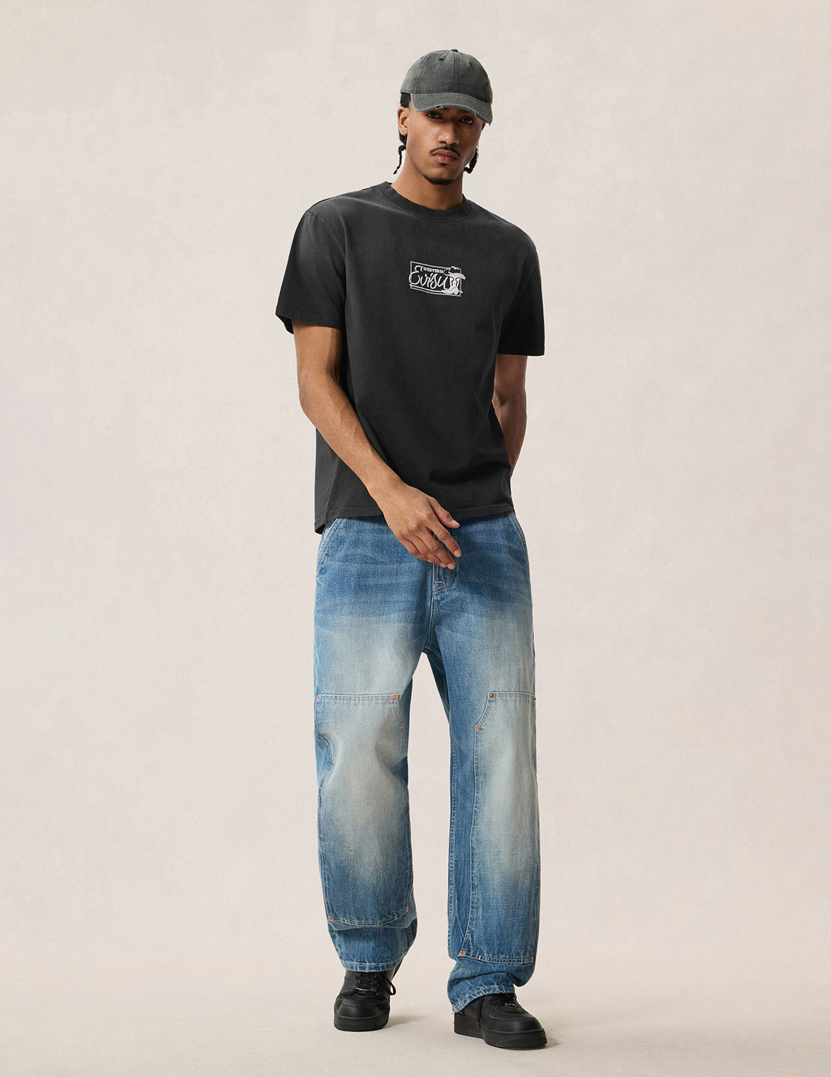 Cowboy Boots Logo Embroidery T-shirt