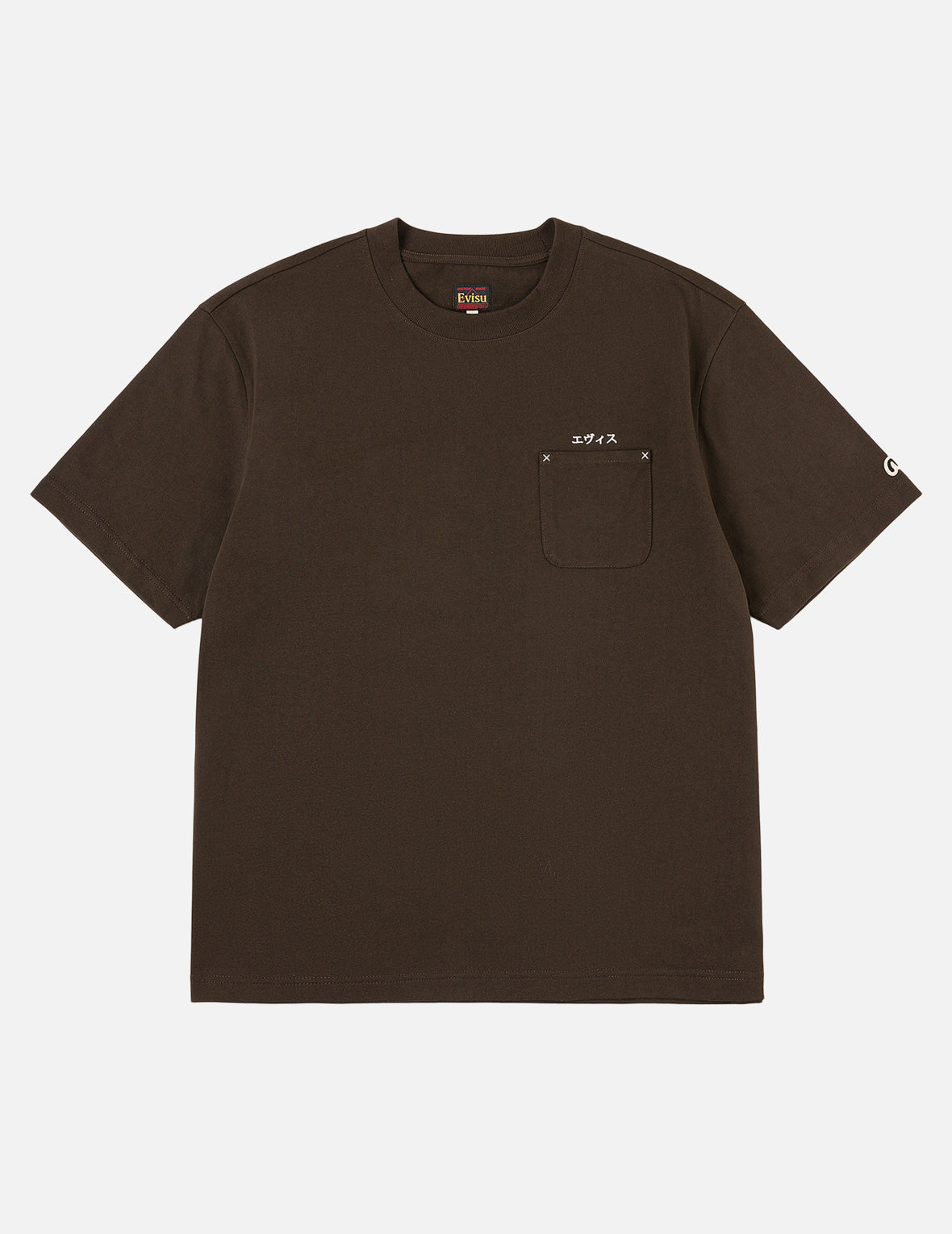 Japanese Logo Embroidery Pocket T-shirt