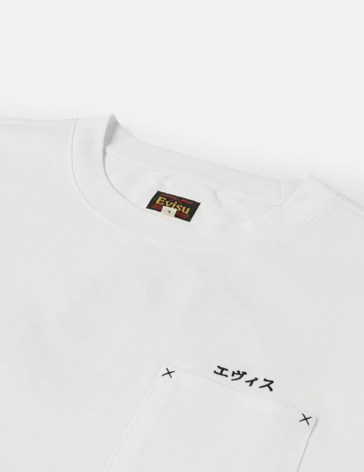 Japanese Logo Embroidery Pocket T-shirt