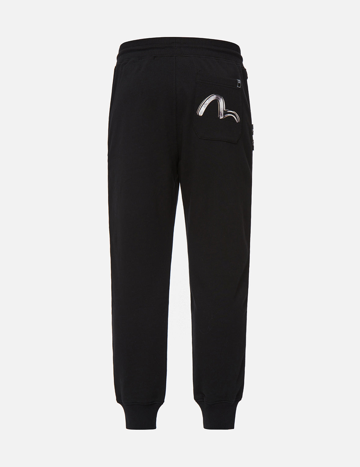 Brush Effect Seagull Print Sweatpants