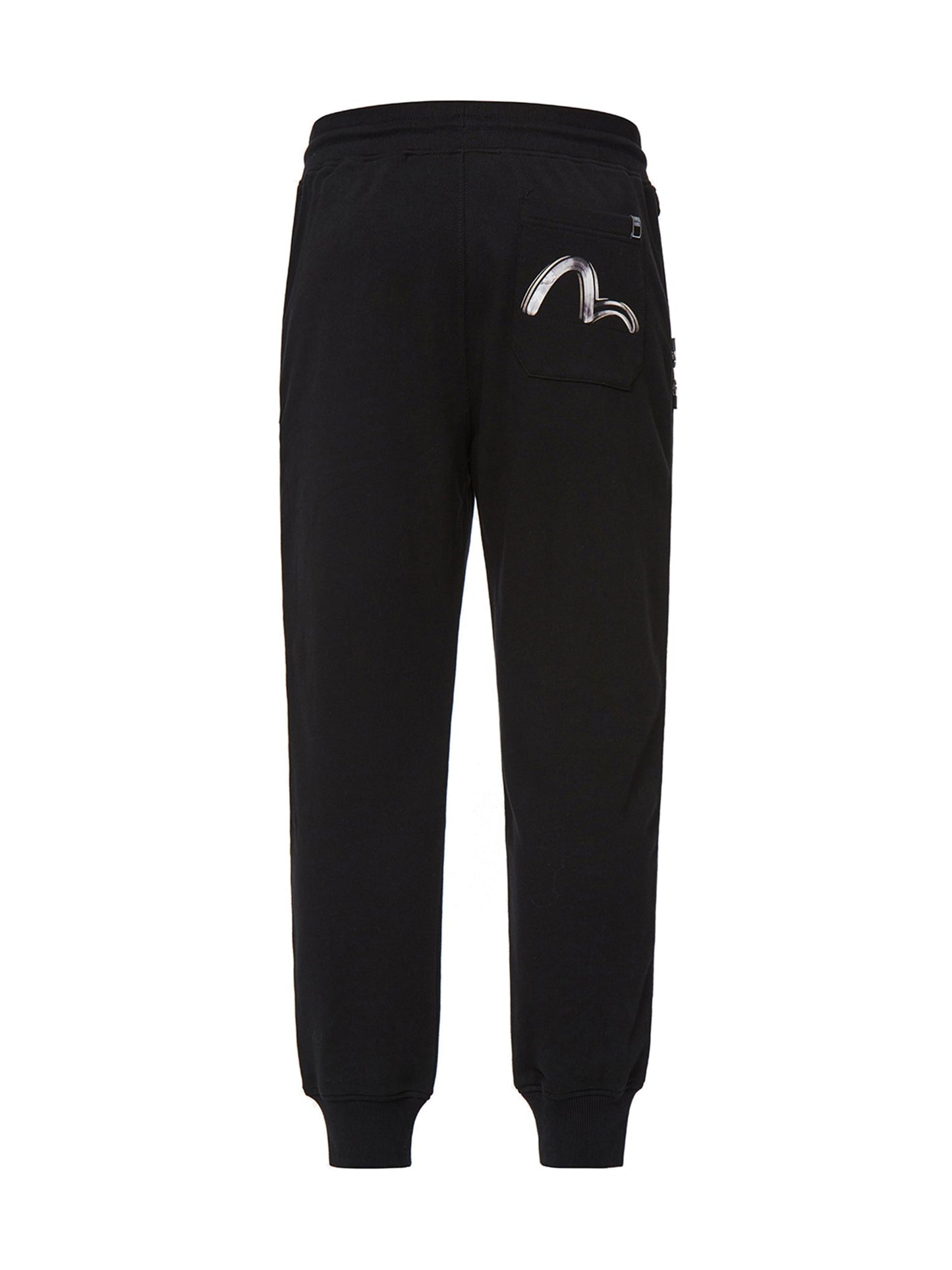 Brush Effect Seagull Print Sweatpants
