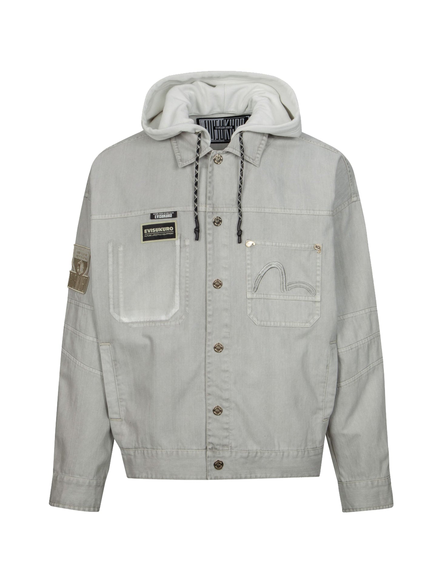 Logo Badges and Seagull Embroidery Relax fit Trucker Jacket