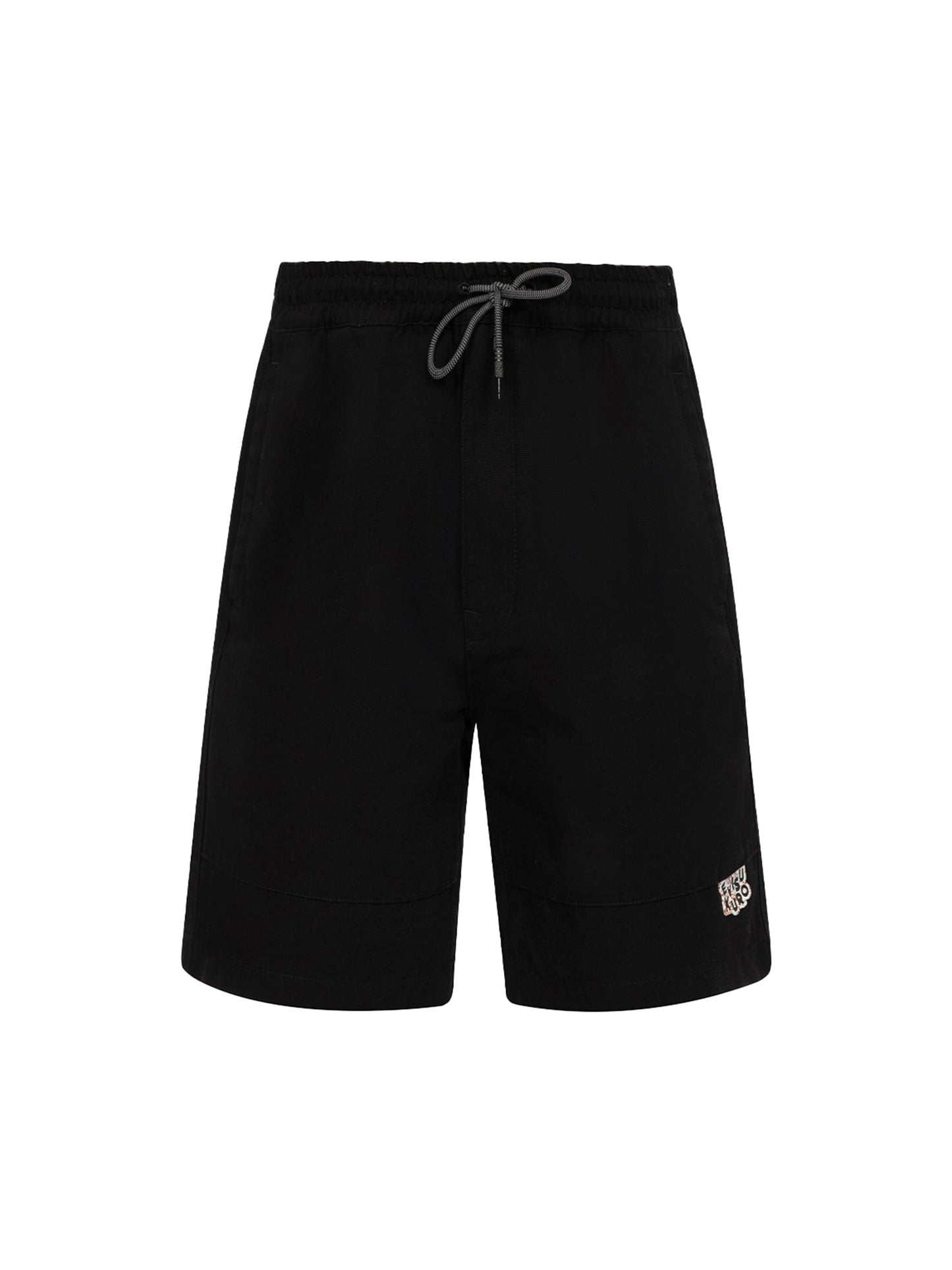 Seagull and Logo Print Relax Fit Panel Shorts