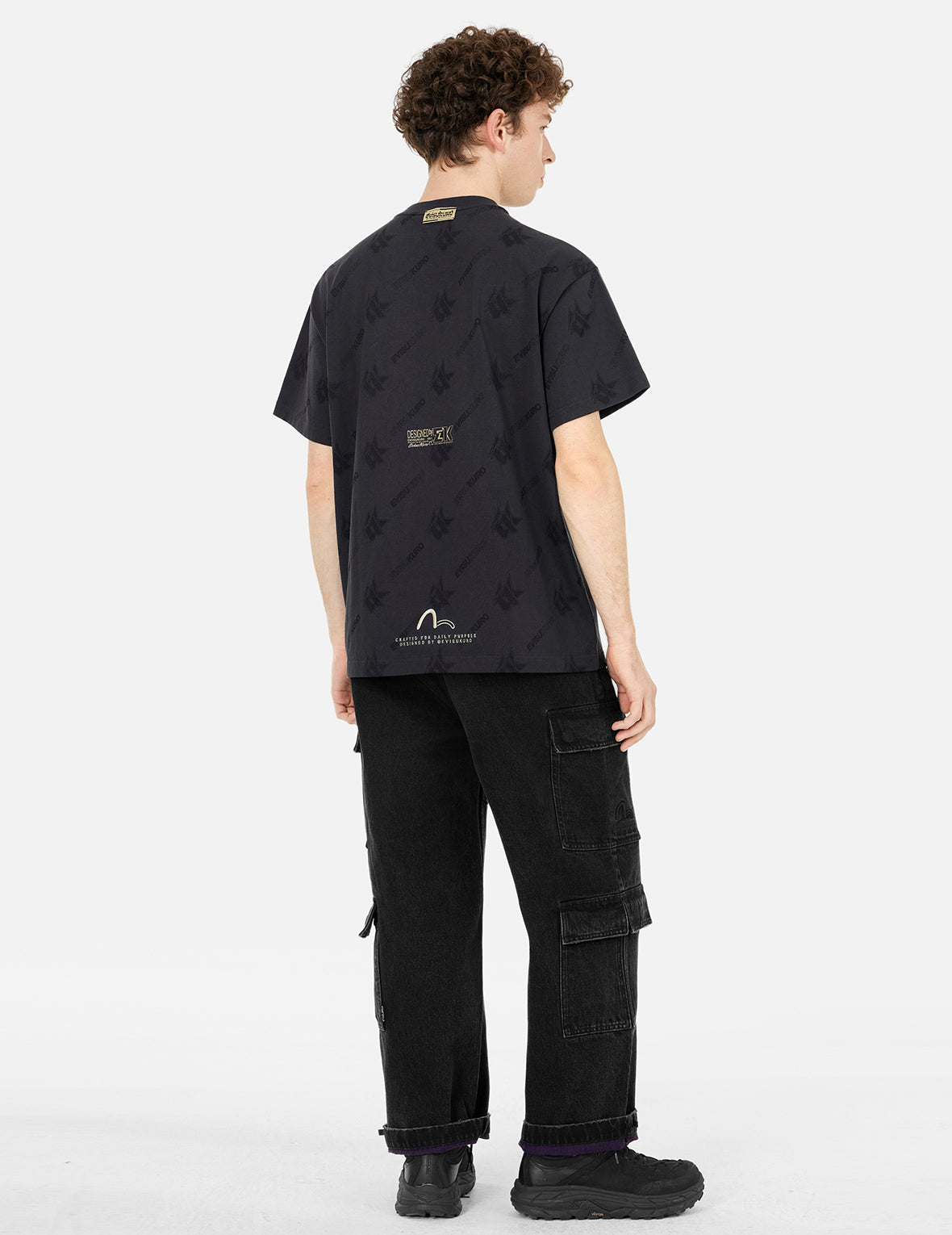 Monogram Logo Print Relax Fit T-shirt
