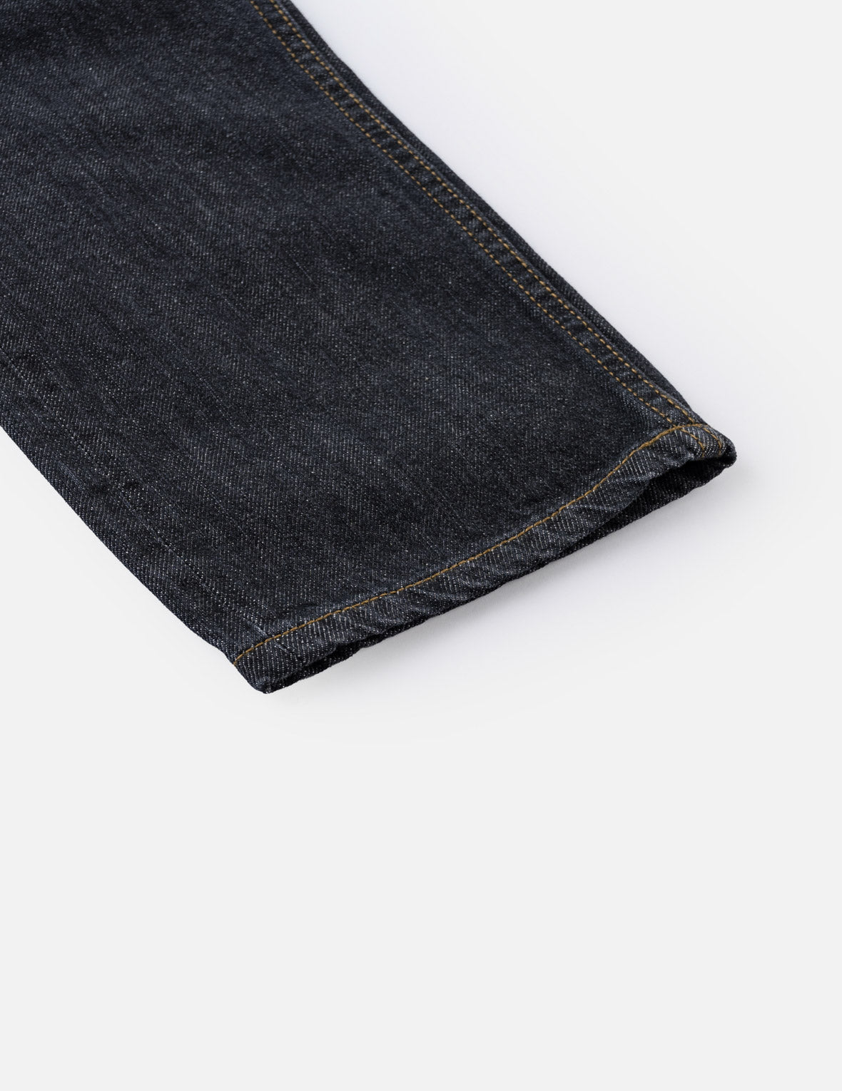 Black Washed Seagull Print Taper Fit Jeans #2017