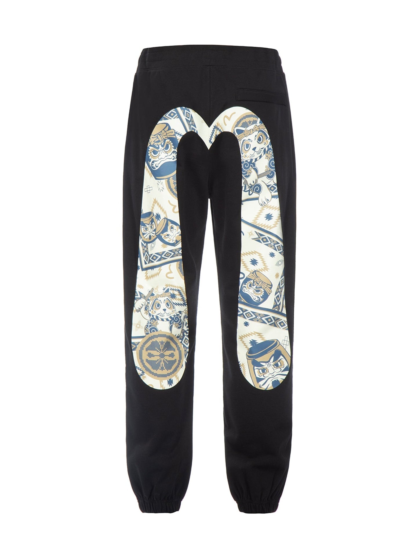 Nomadic Pattern and Daruma Daicock Print Sweatpants