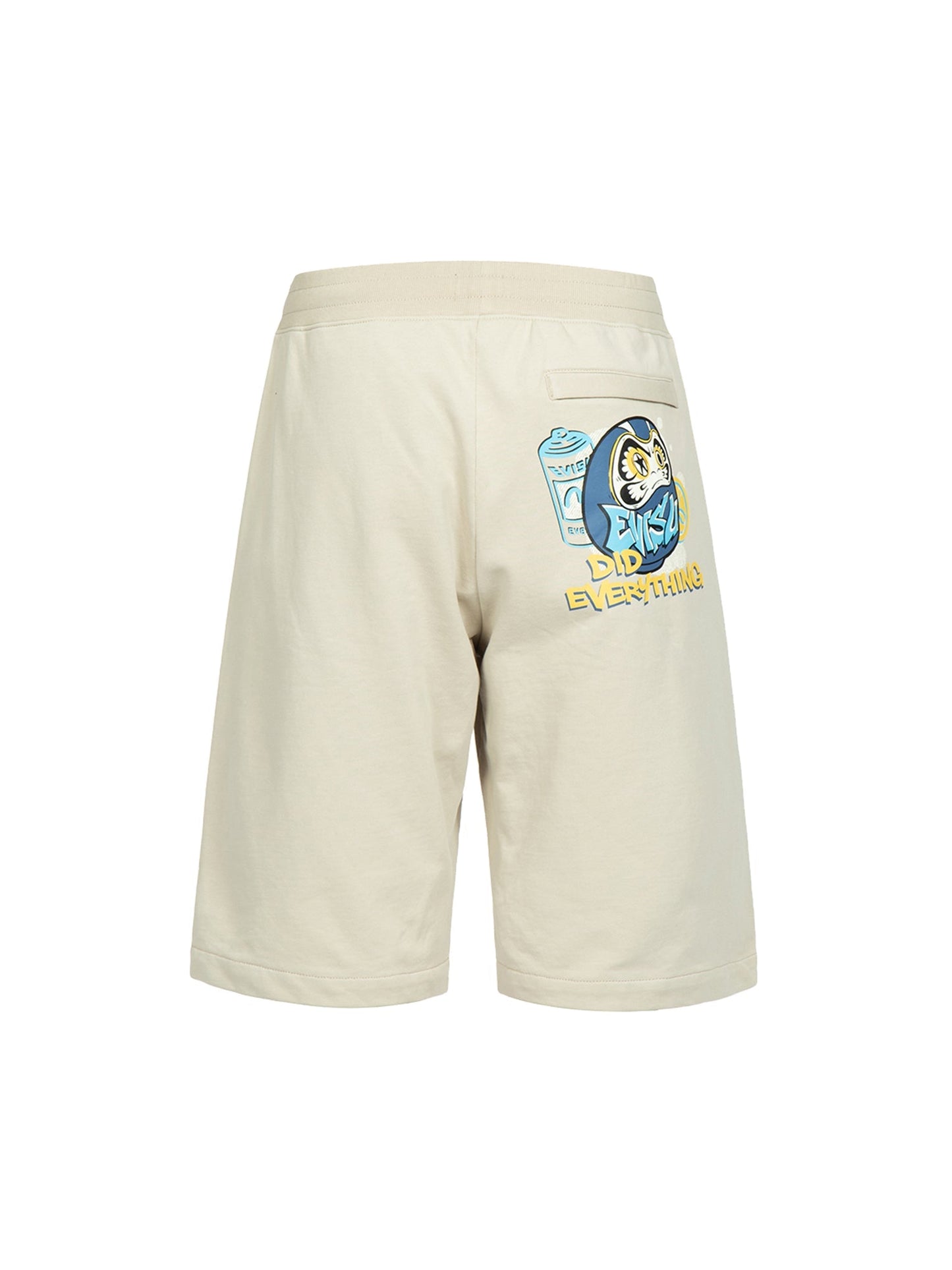 Graffiti Daruma Print Sweat Shorts