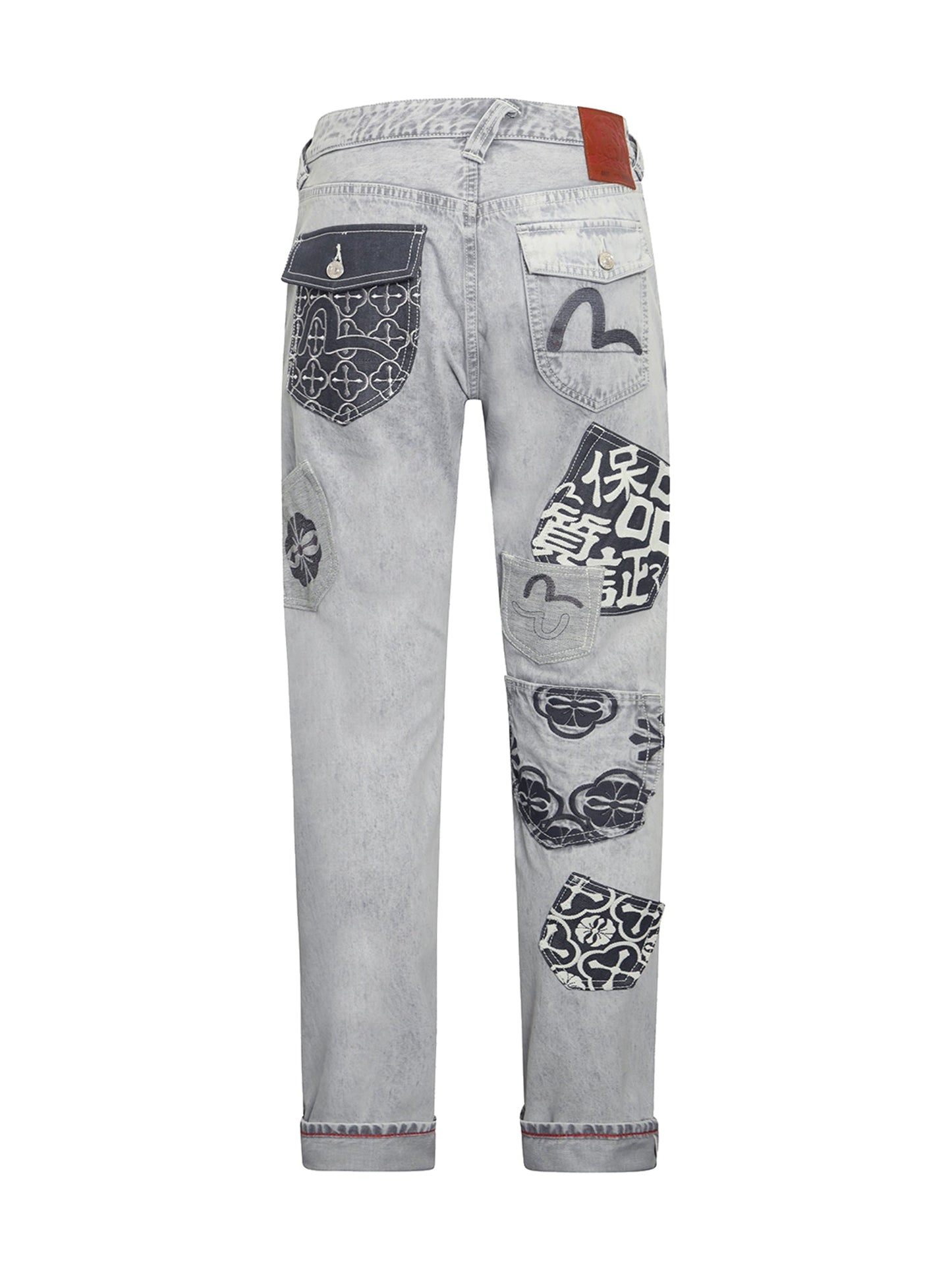 Multi-Pocket Taper Fit Denim Jeans #2017