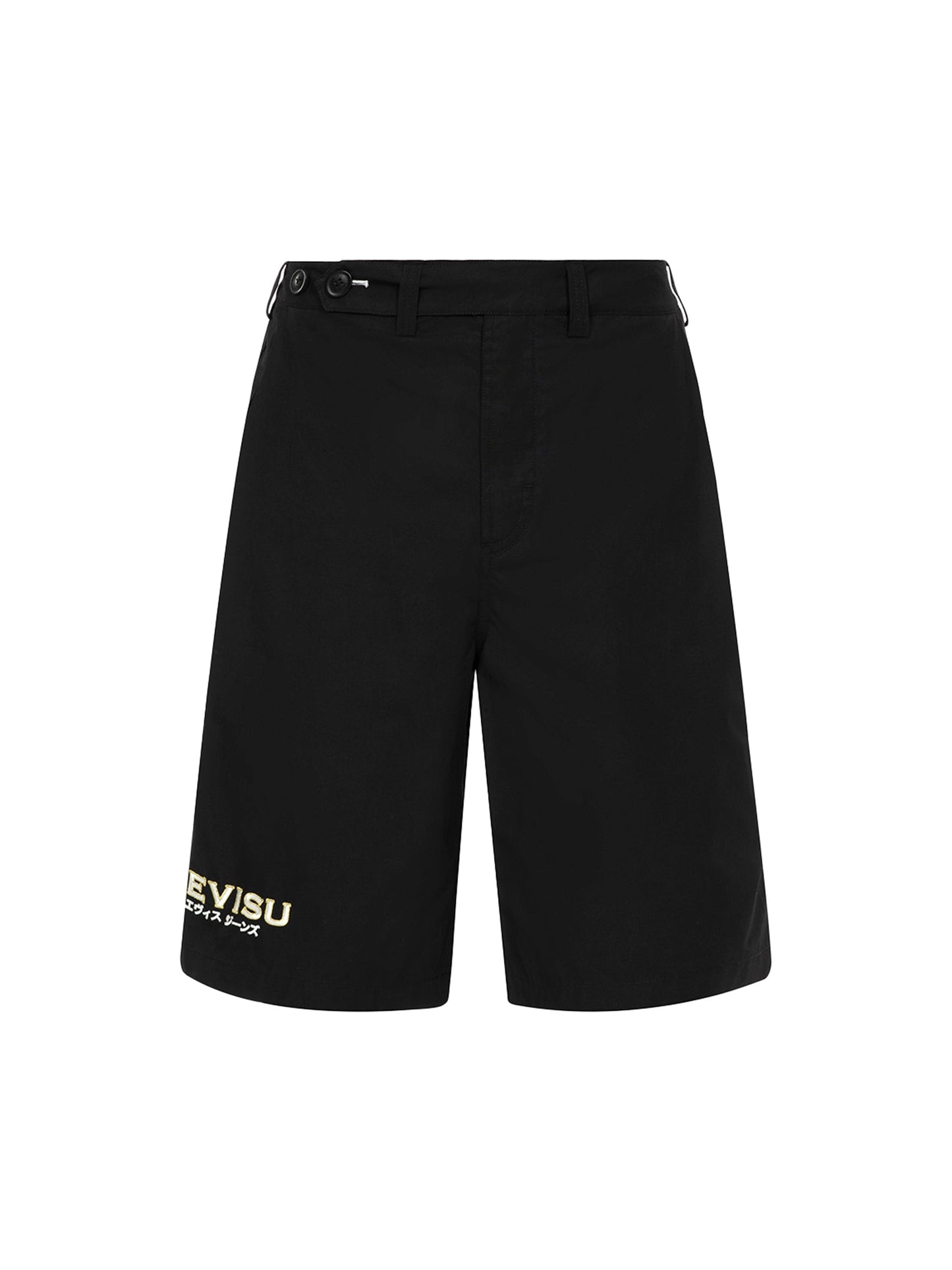 Logo and Kamon Embroidery Relax Fit Shorts