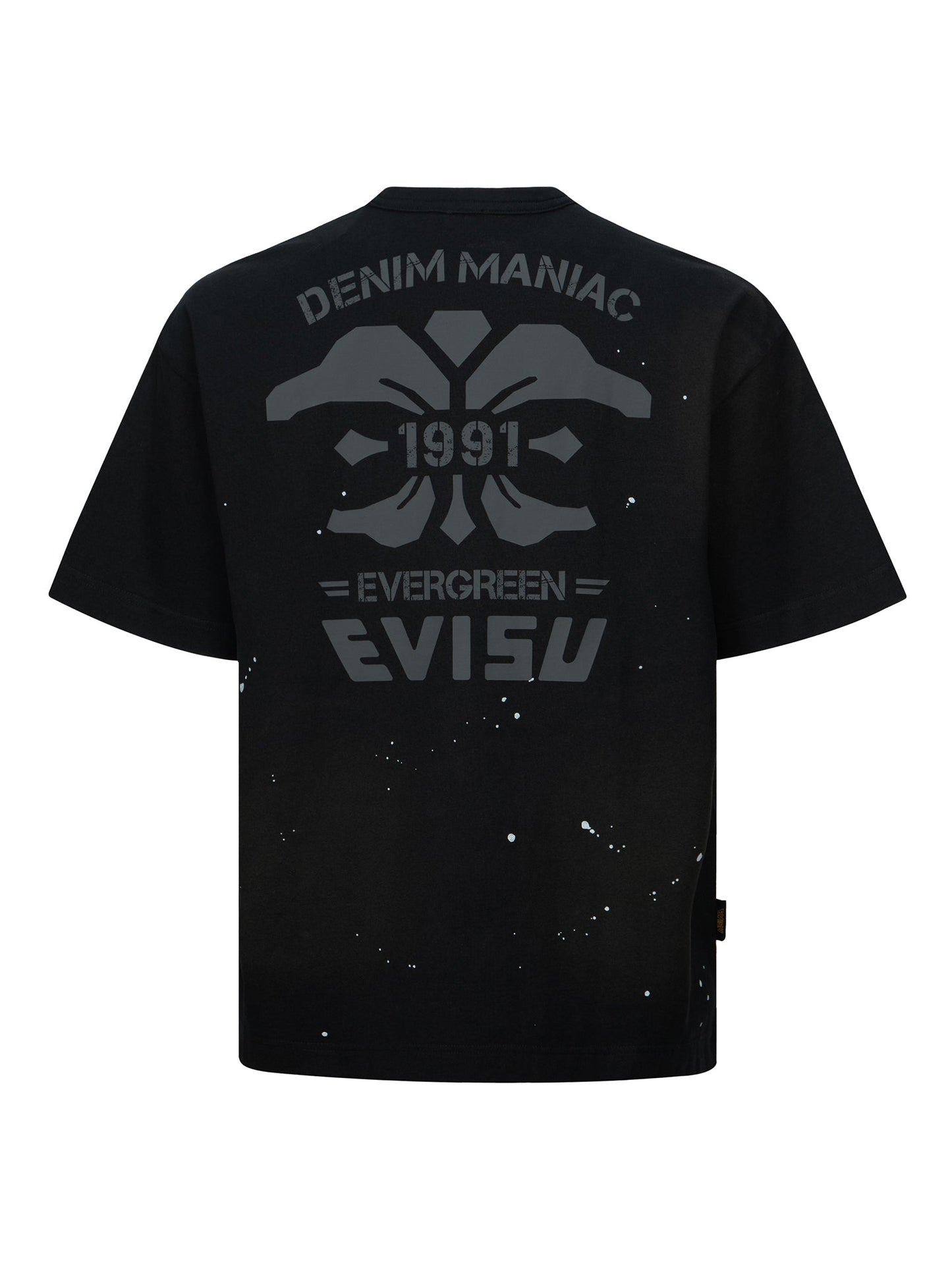 Logo Embroidery and Multi-print Loose Fit T-shirt