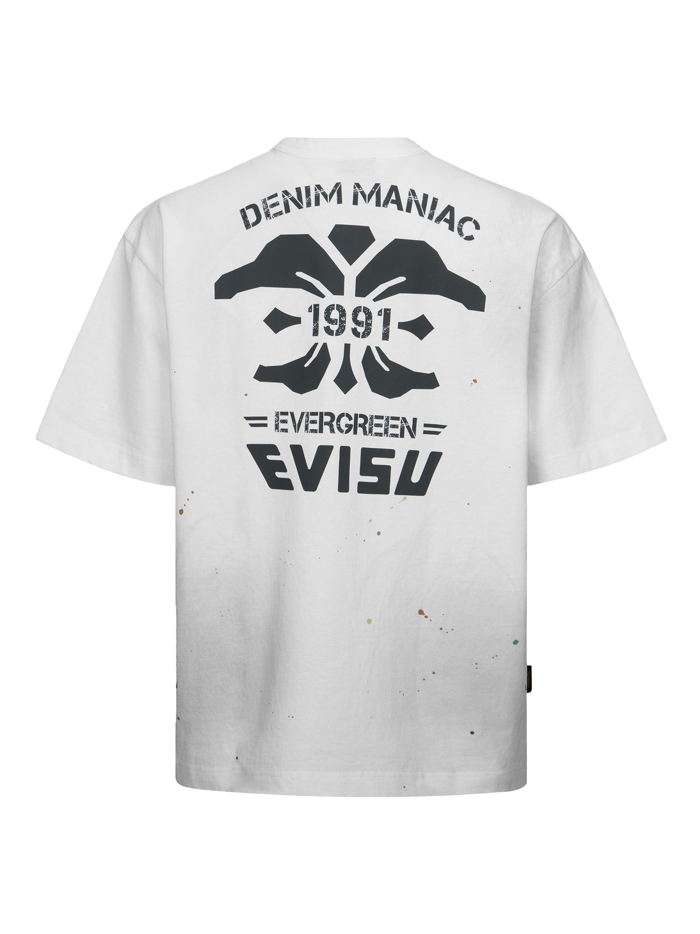 Logo Embroidery and Multi-print Loose Fit T-shirt