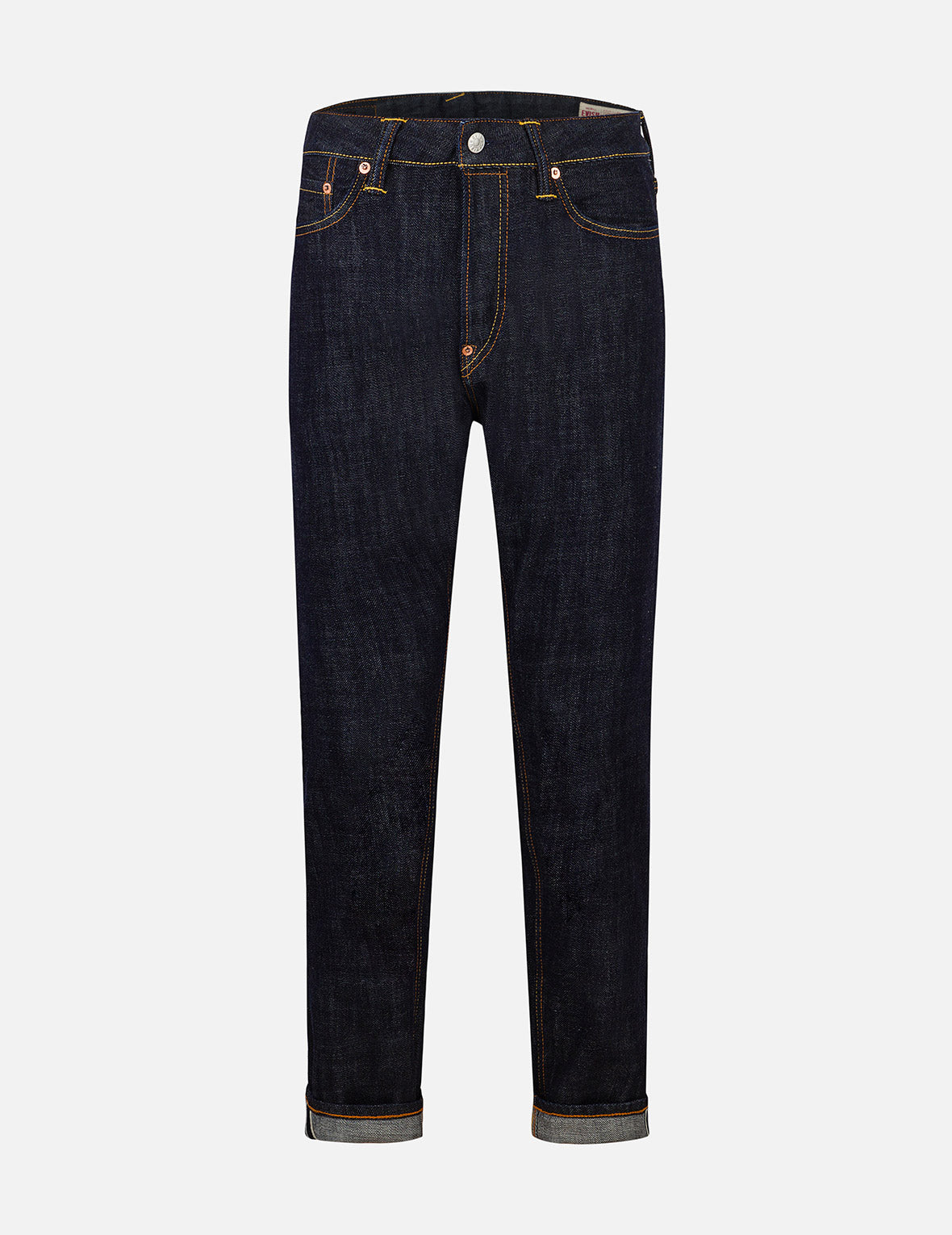 Seagull and Logo Brocade Appliqué Taper Fit Jeans #2017