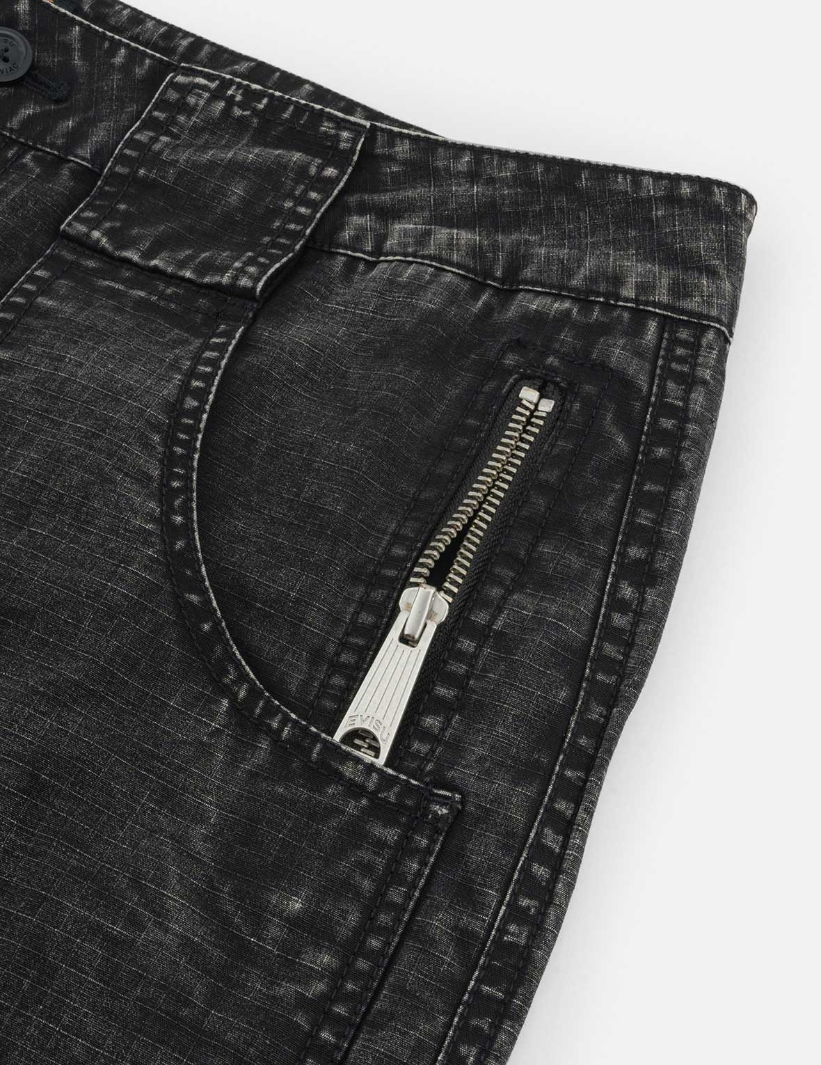 Seagull and Kamon Embroidery Straight Fit Woven Joggers