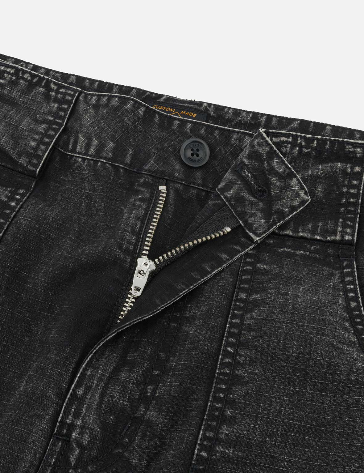 Seagull and Kamon Embroidery Straight Fit Woven Joggers