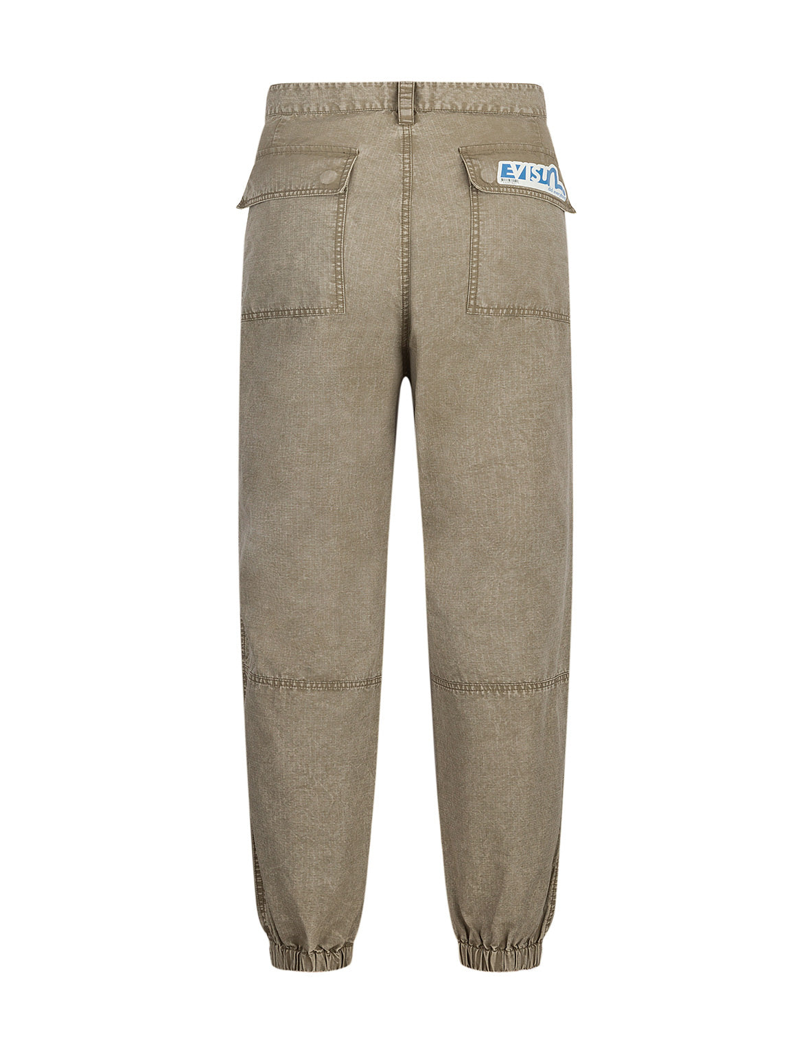 Seagull and Kamon Embroidery Straight Fit Woven Joggers