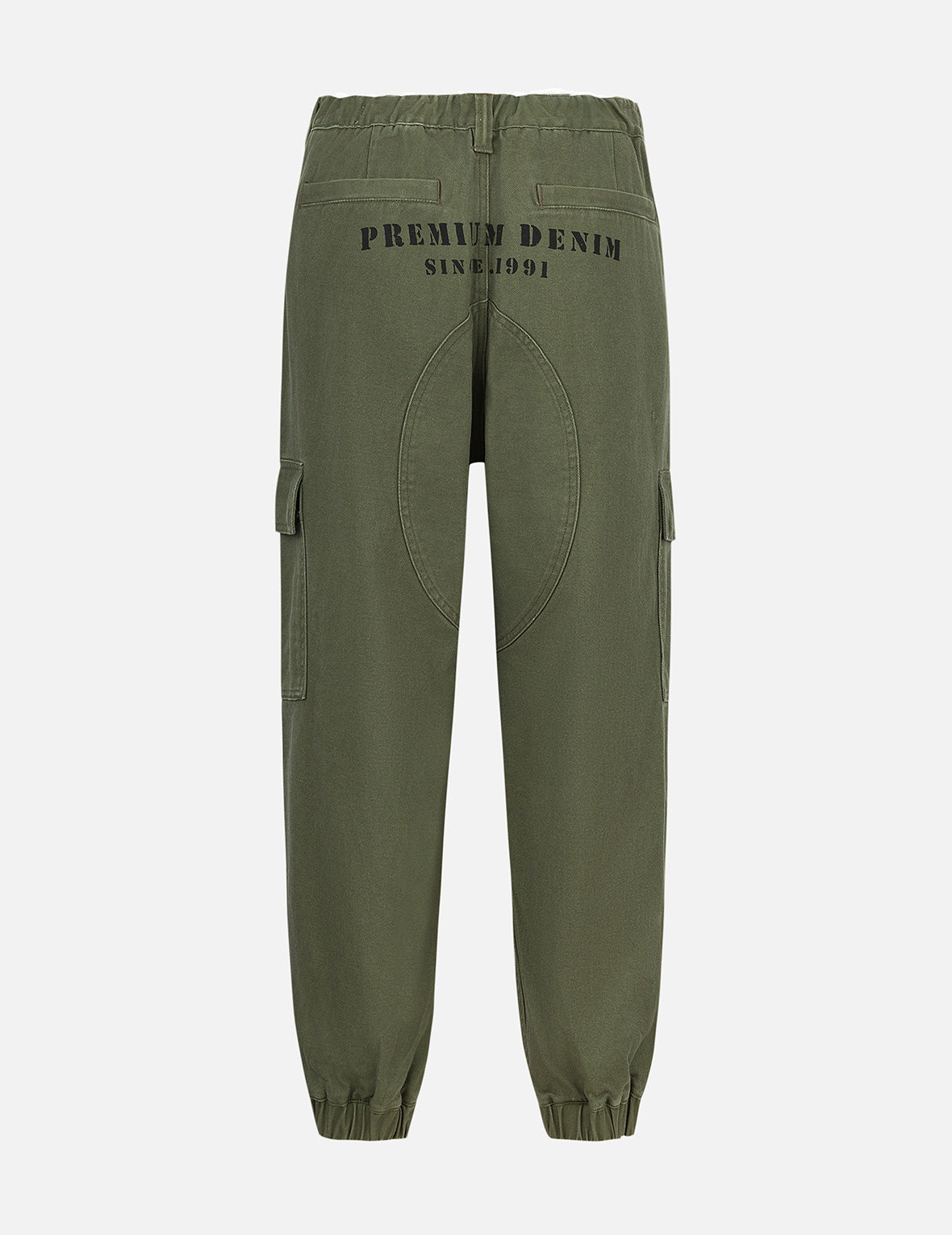 Seagull Appliqué Embroidery Wide-leg Woven Jogger