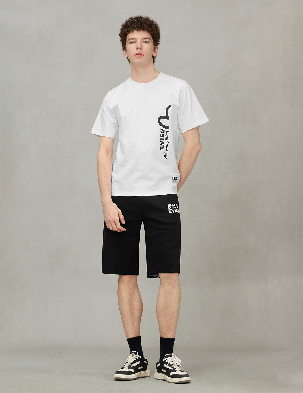 EVISU and Godhead Daicock Print Regular Fit Sweatshorts