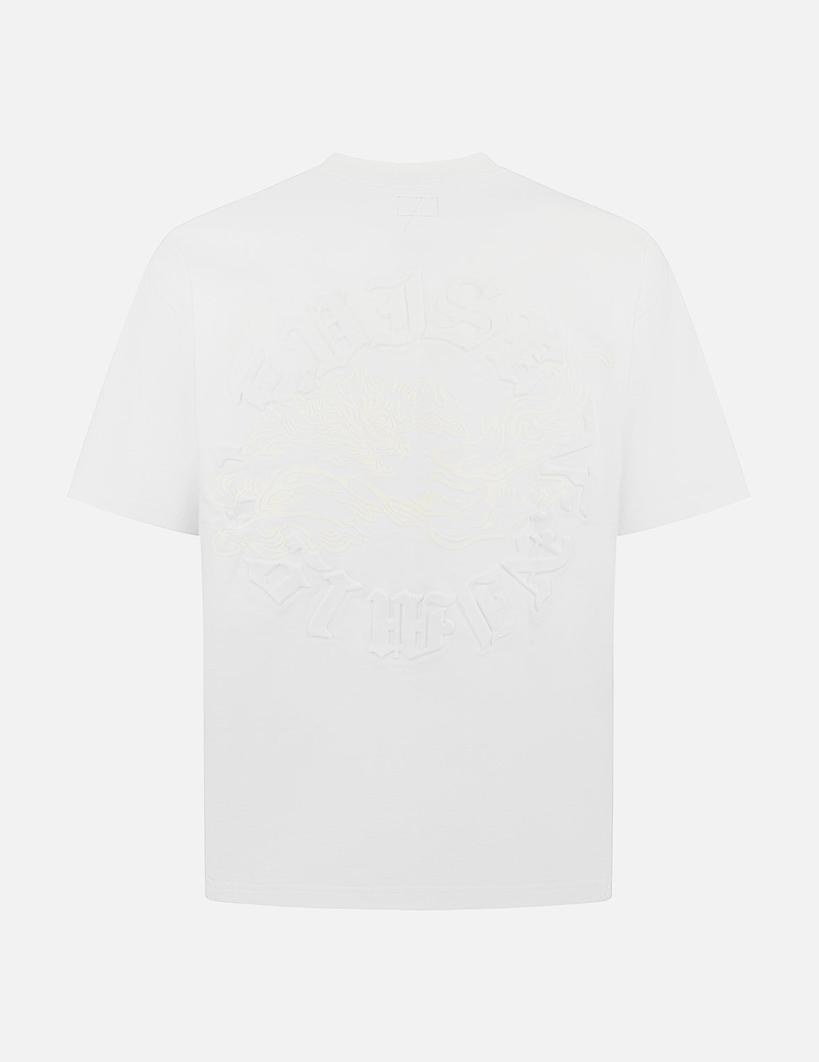 Hakutaku Print and Seagull Emboss Print Loose Fit T-shirt