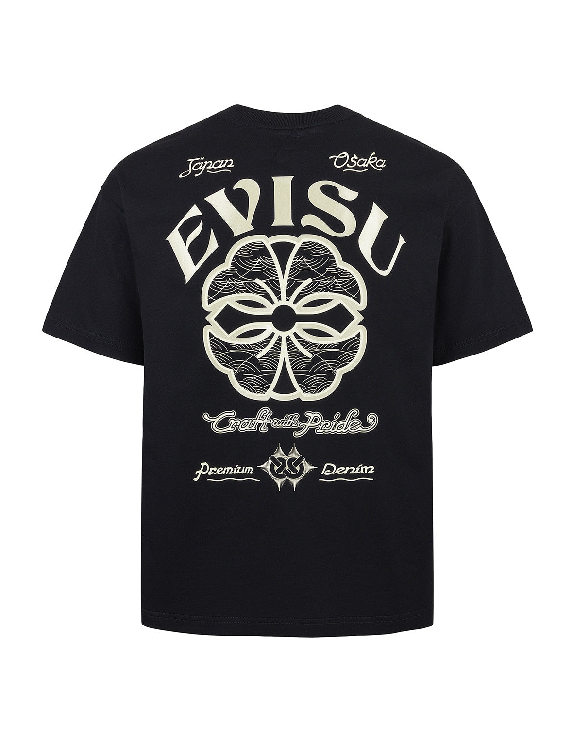 Kamon and Logo Print Relax Fit T-shirt