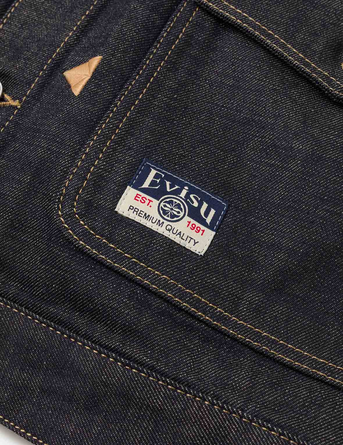 豹刺繡牛仔外套