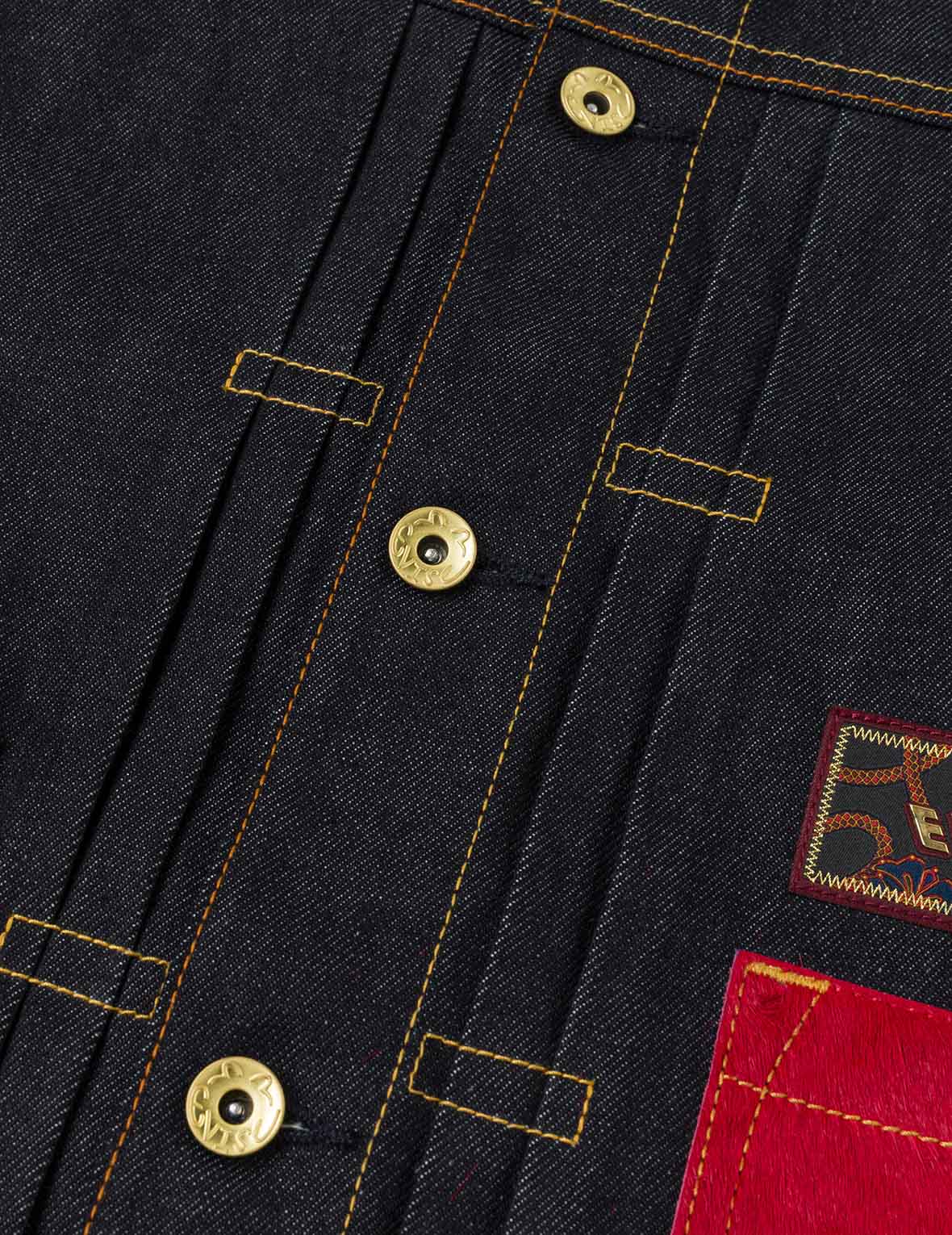 Year Of Horse Embroidery Denim Jacket