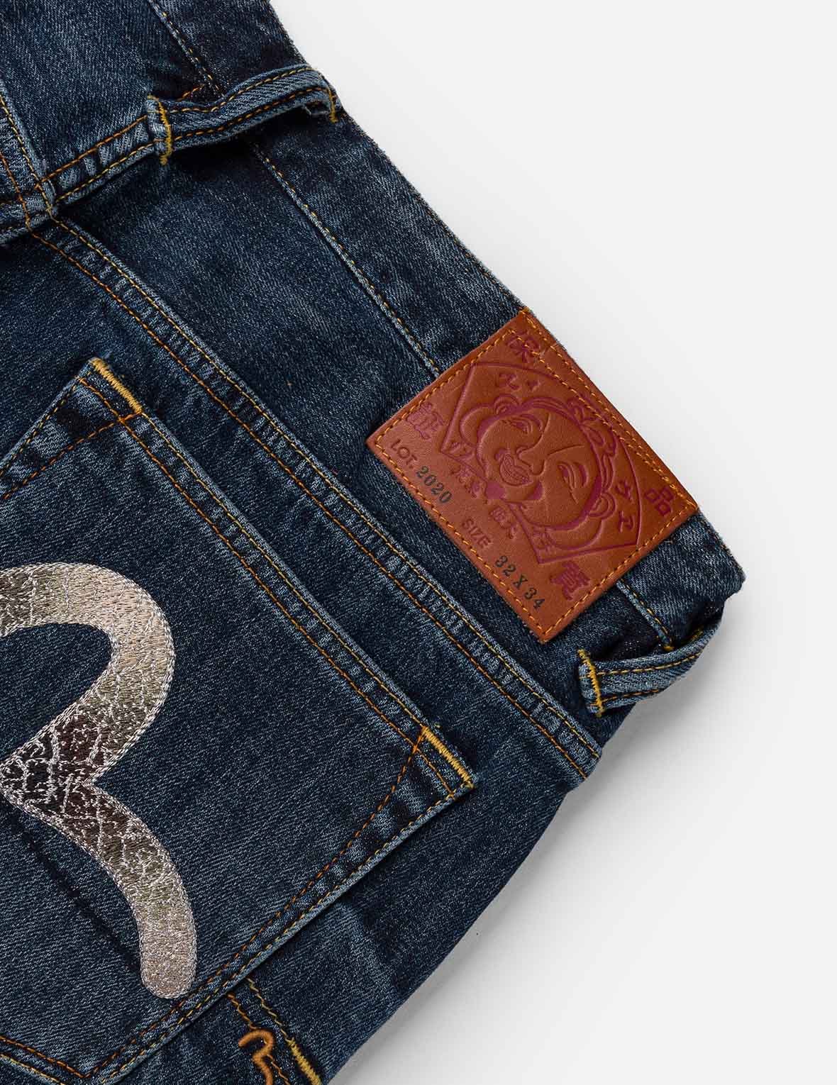 Seagull Embroidery Multi-pockets Jeans #2020