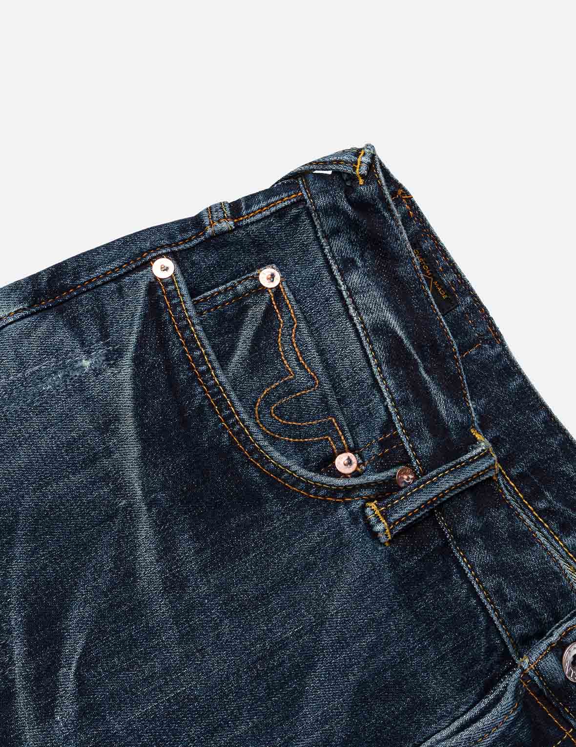 Seagull Embroidery Multi-pockets Jeans #2020