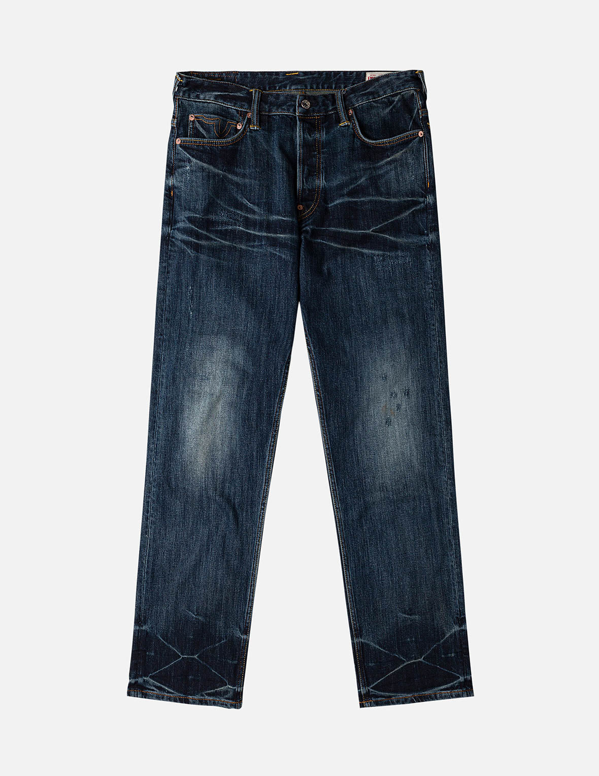 Seagull Embroidery Multi-pockets Jeans #2020