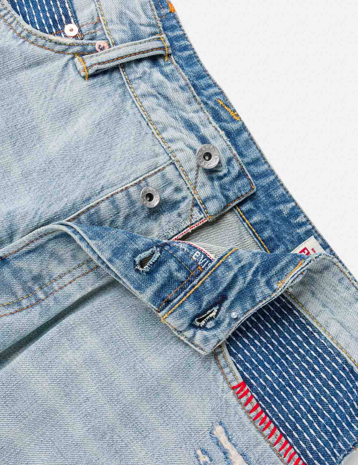 Daicock Sashiko Patchwork Jeans #2038