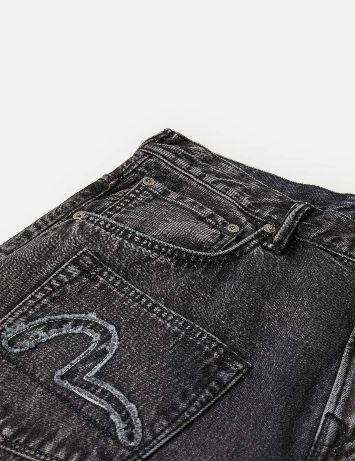 Skull Multi-Pocket Denim Jeans