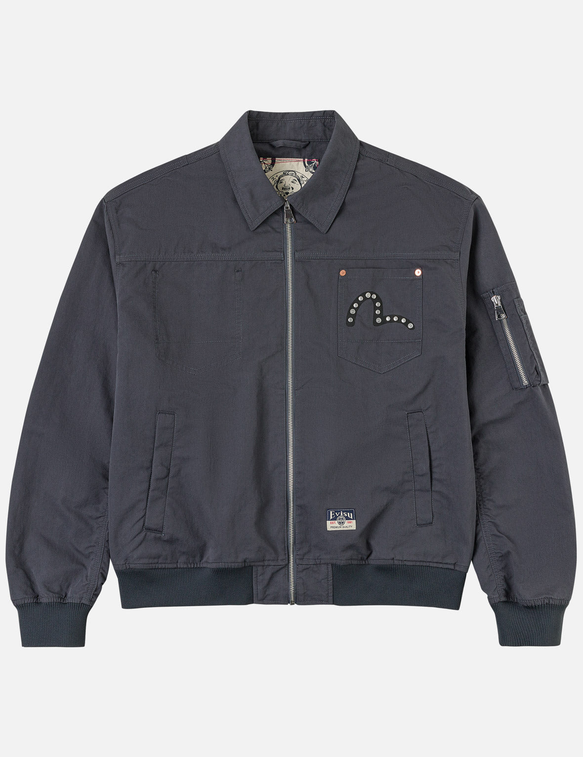 Metal Studs Bomber Jacket