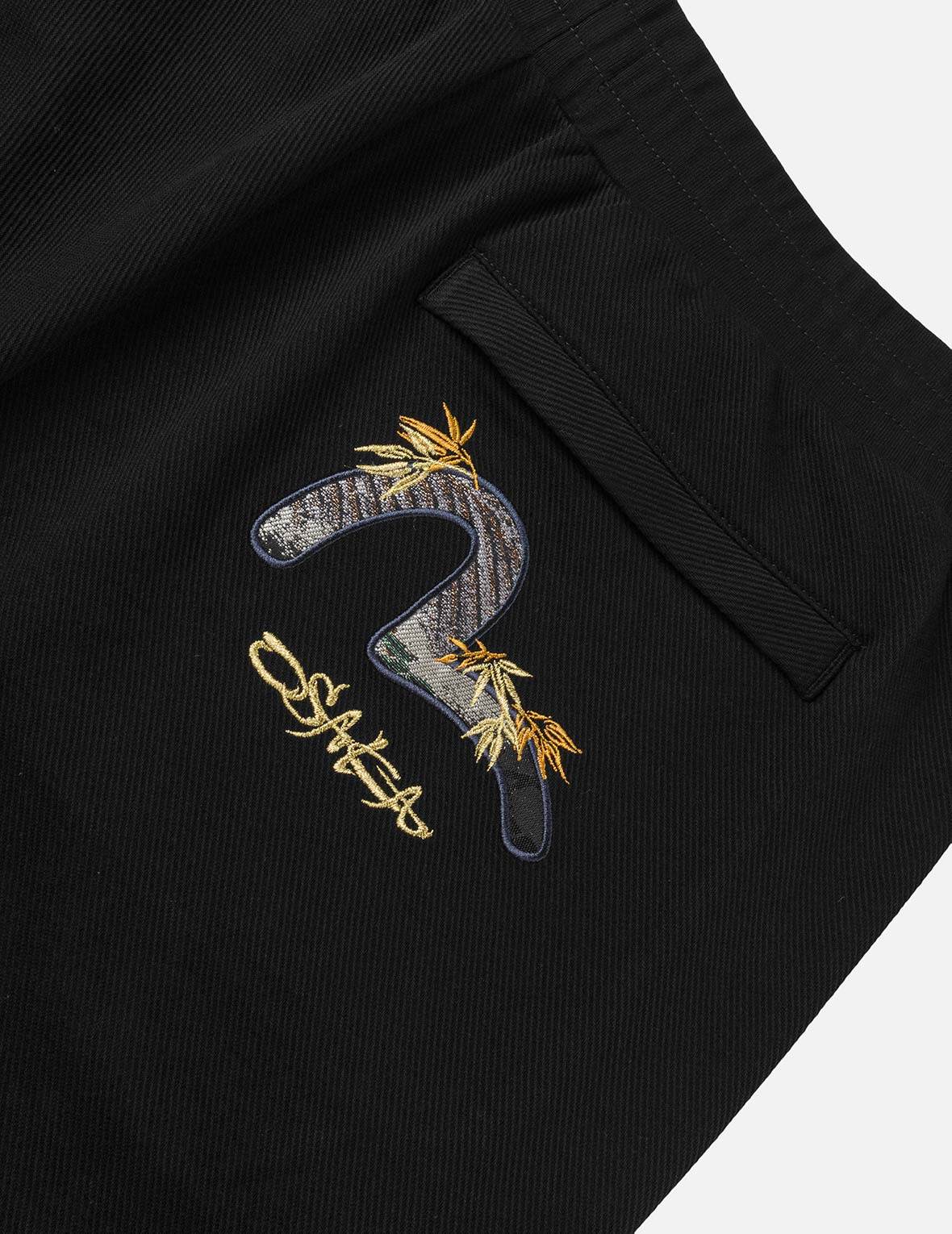 Seagull Brocade Appliqué Sweatpants