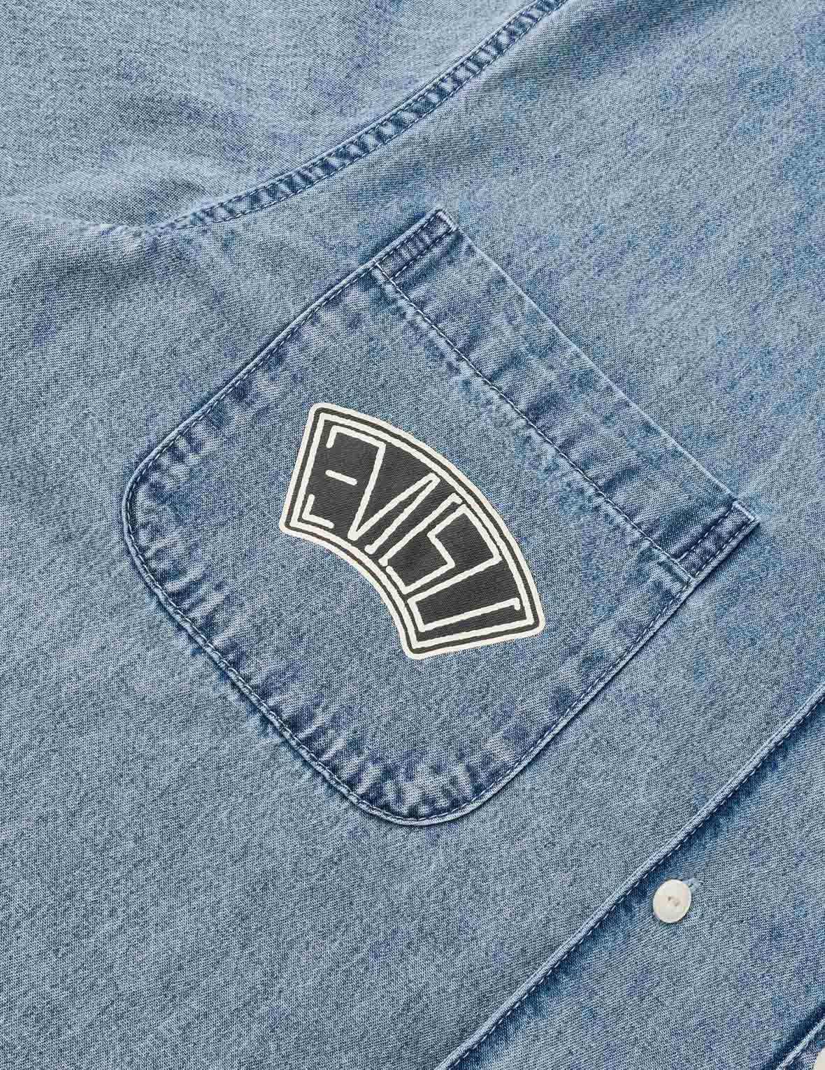 Dual Pocket Boxy Denim Shirt