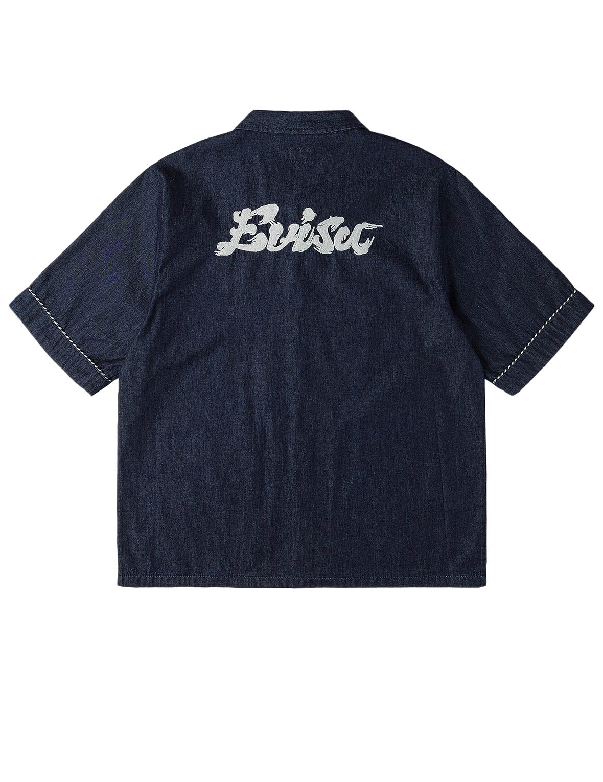 Whip-stitch Dual Pocket Boxy Denim Shirt