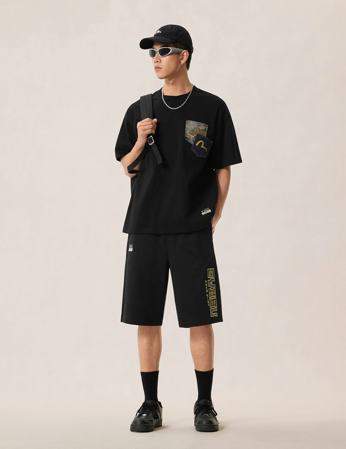 Brocade Patch Sweatshorts