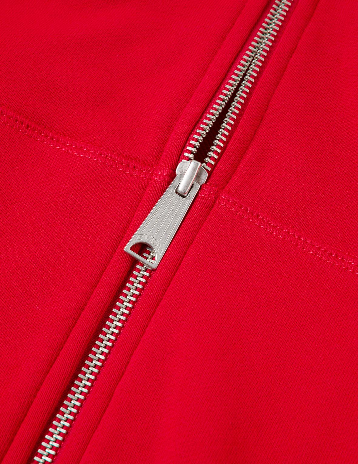 Year Of Horse Embroidery Zip-Up Hoodie - Red