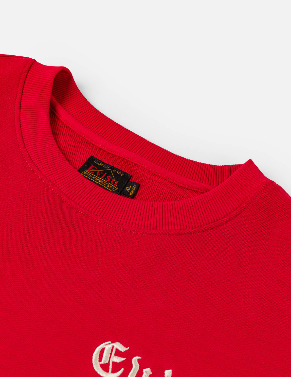 Poker Lucky Dice Embroidery Sweatshirt - Red