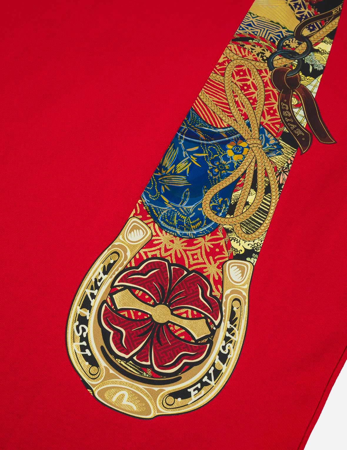 Year Of Horse Daicock Printed T-shirt - Red