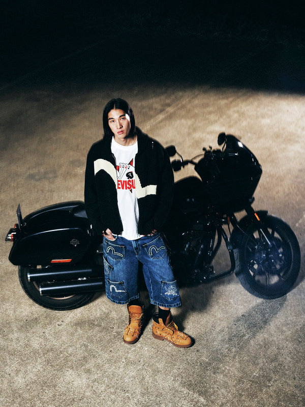 Poker Aces and Flocked Star T-shirt - White