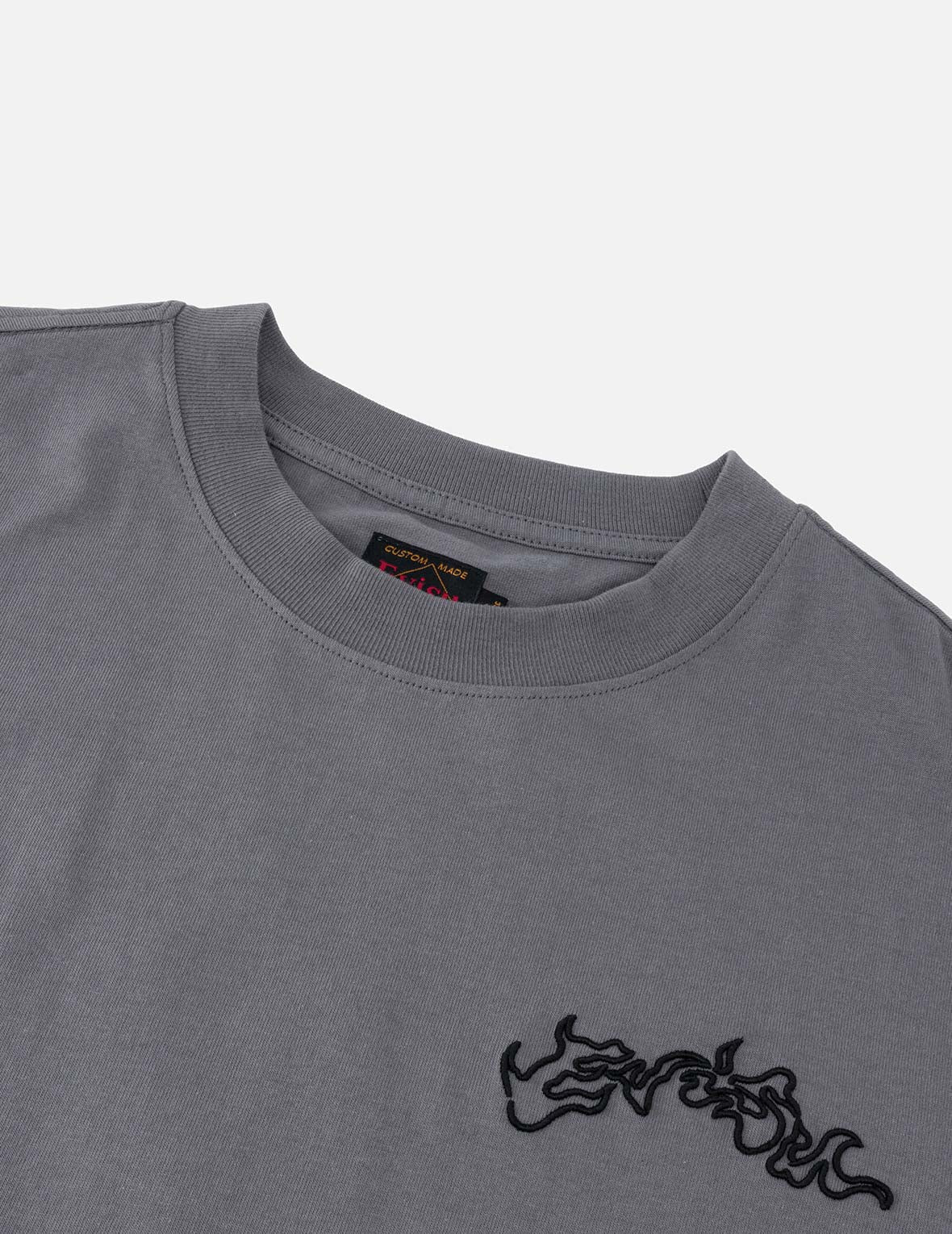 Skull Samurai Embroidery T-shirt