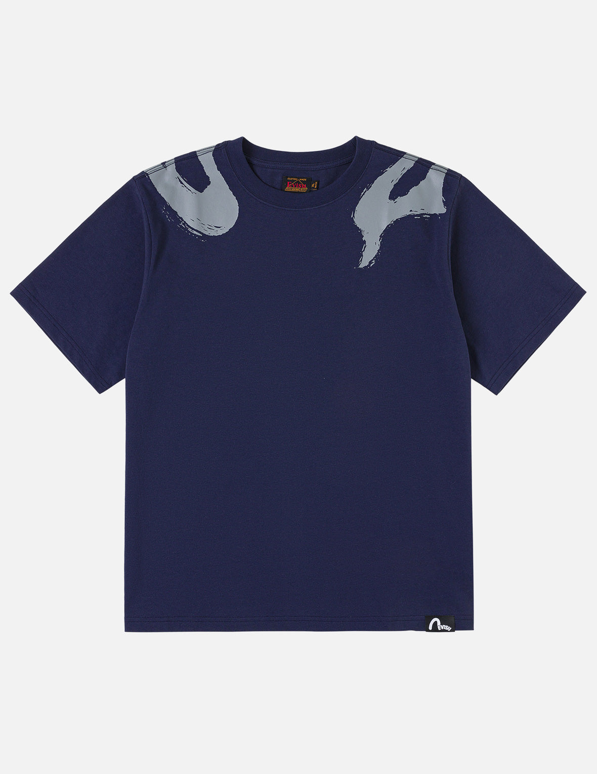 EVISU Brushstroke Cross-shoulder Logo T-Shirt