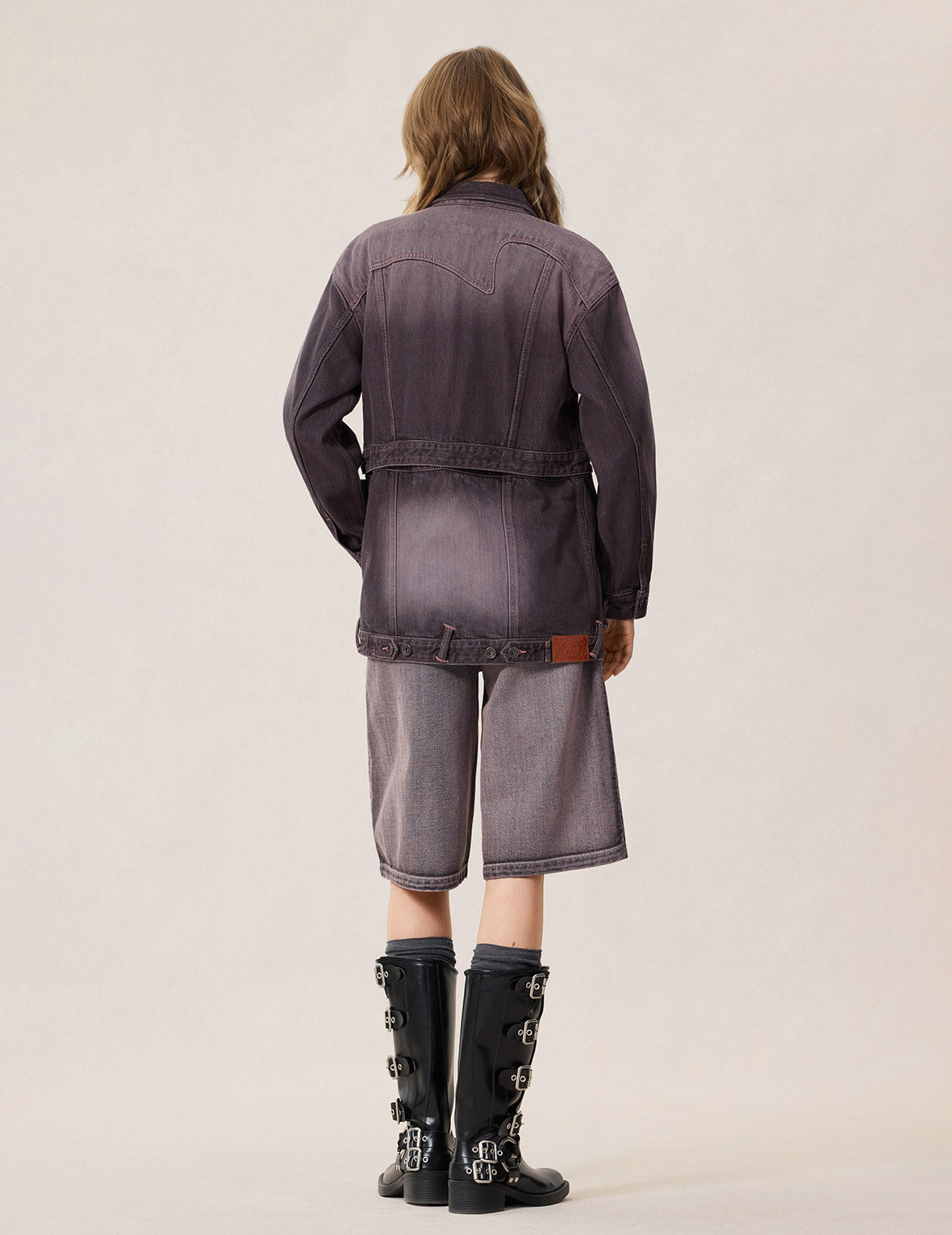 Embroidery Two Way Denim Jacket