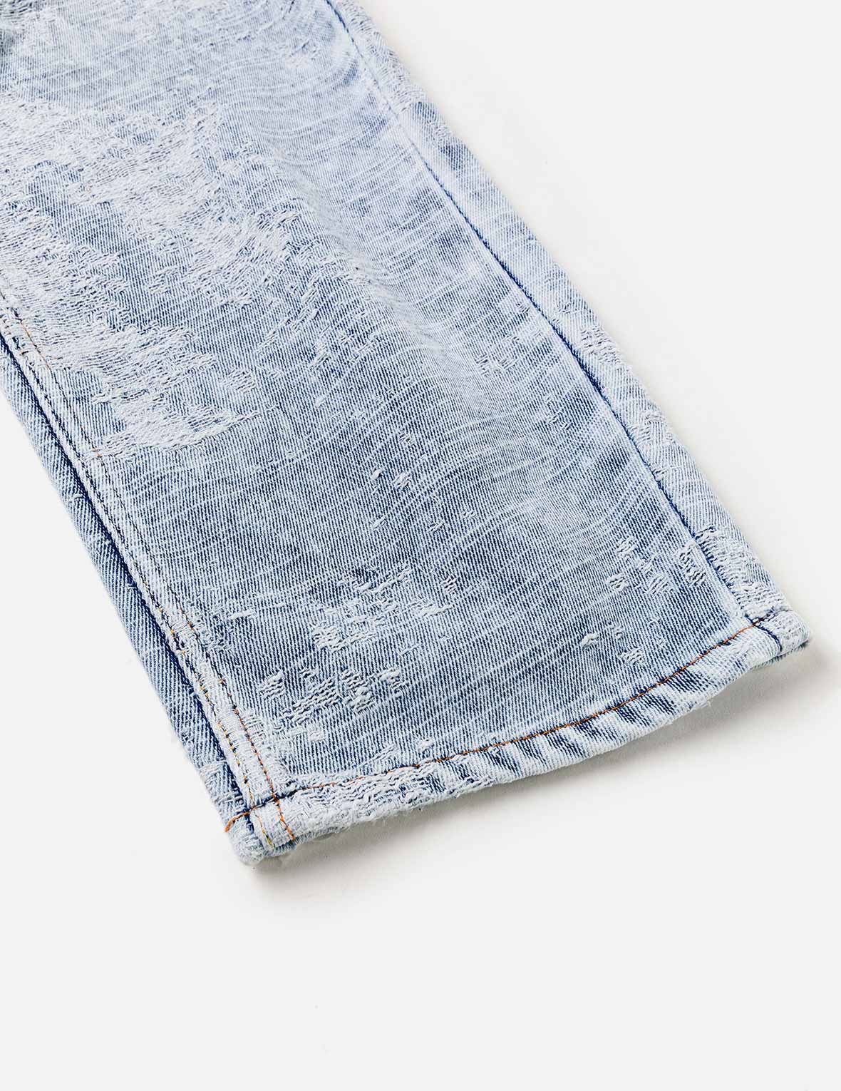 Distressed Denim Balloon Jeans