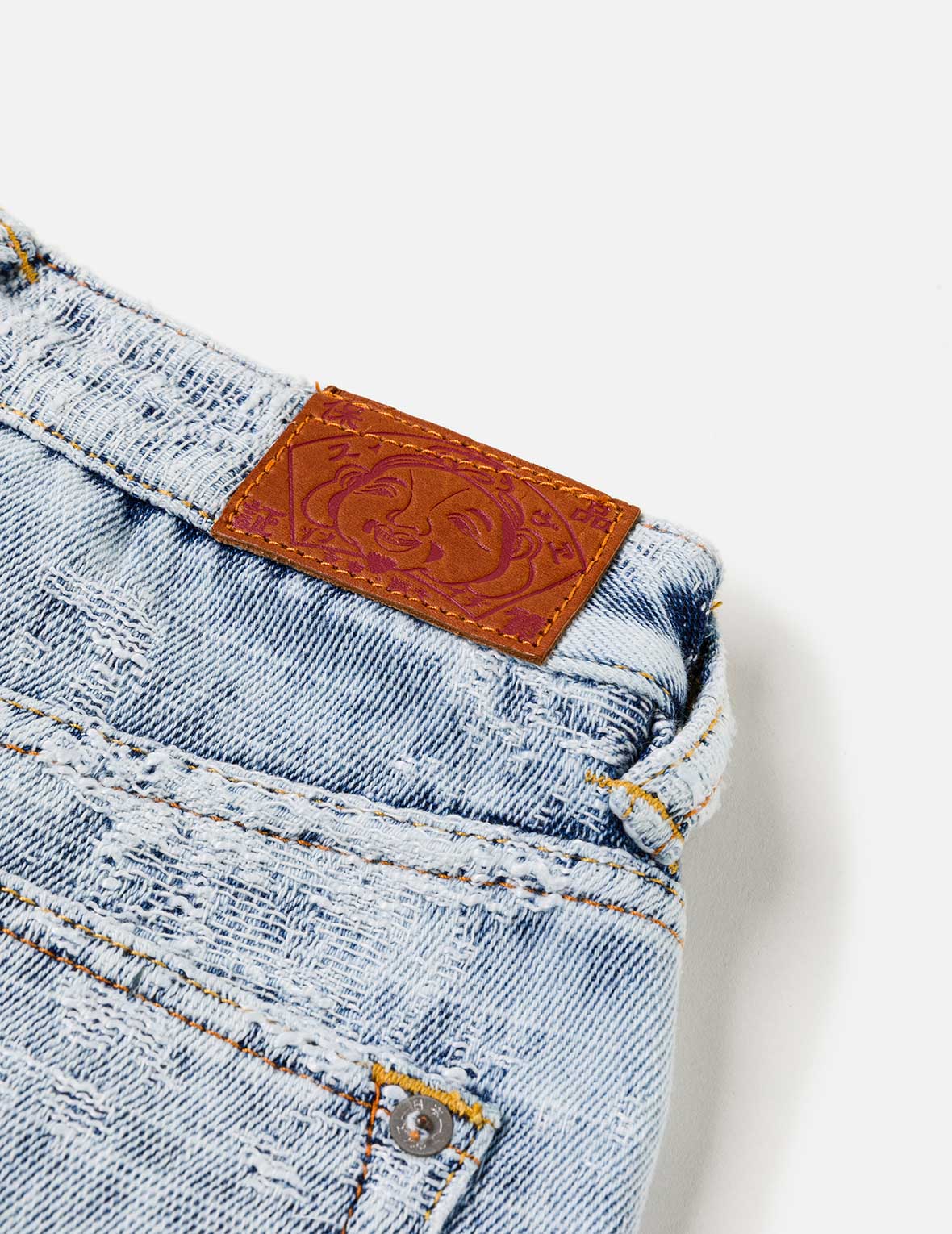 Distressed Denim Balloon Jeans