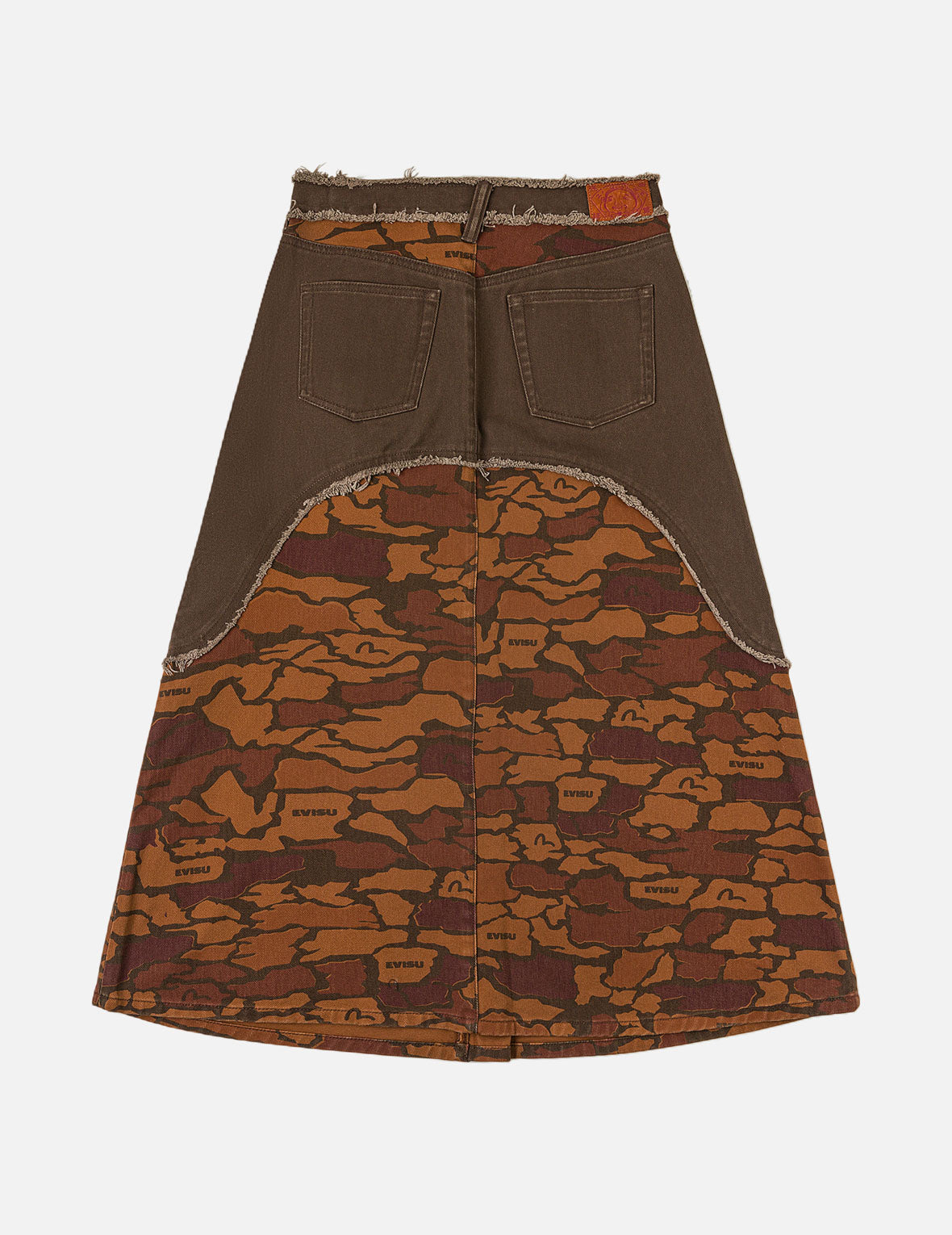 Ishigaki Camouflage Denim Skirt