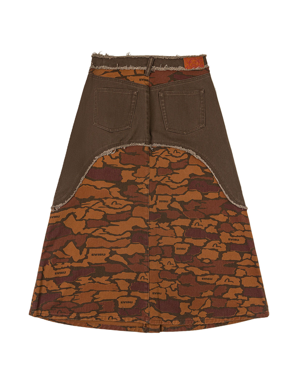 Ishigaki Camouflage Denim Skirt